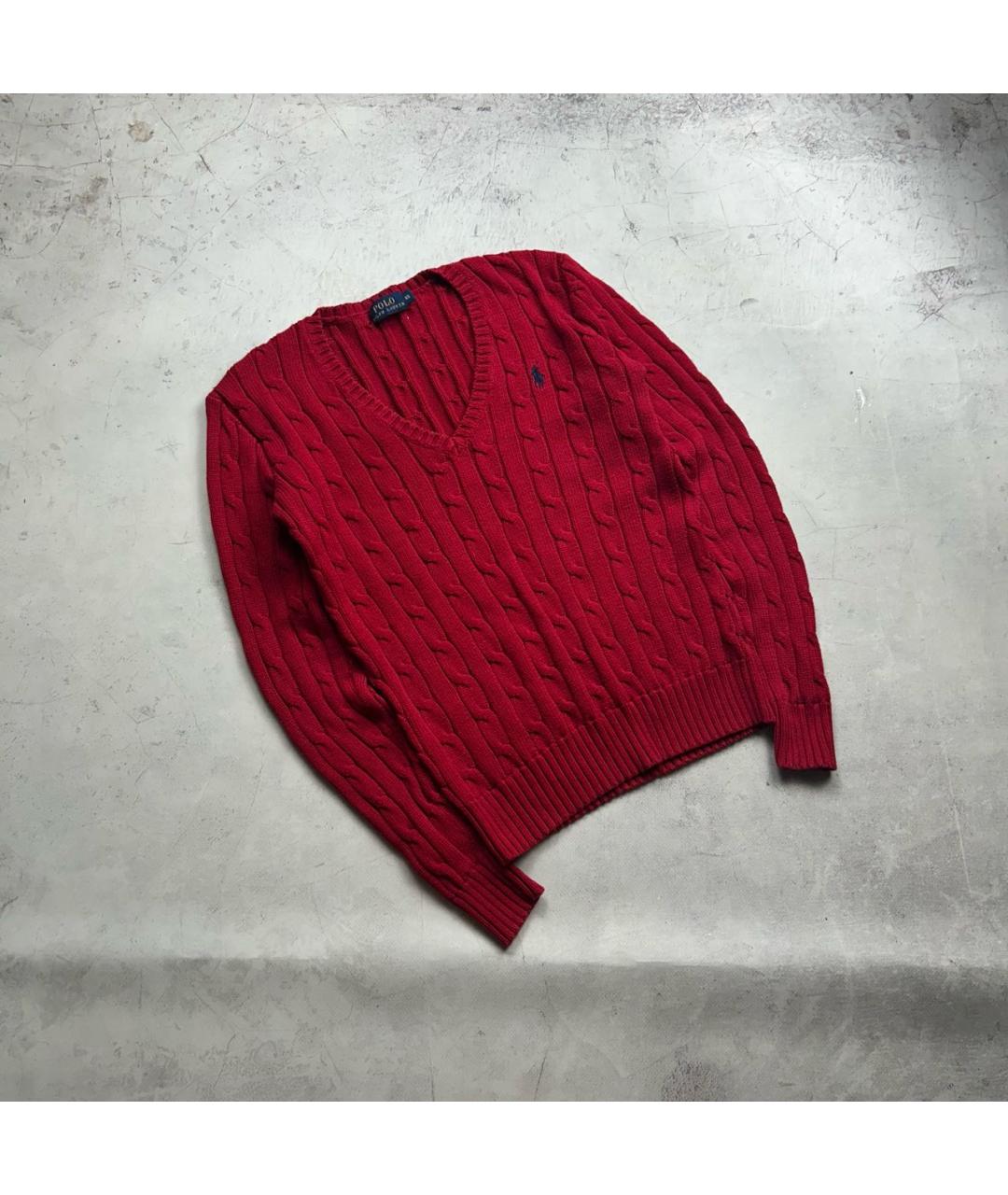 POLO RALPH LAUREN Красный хлопковый джемпер / свитер, фото 5