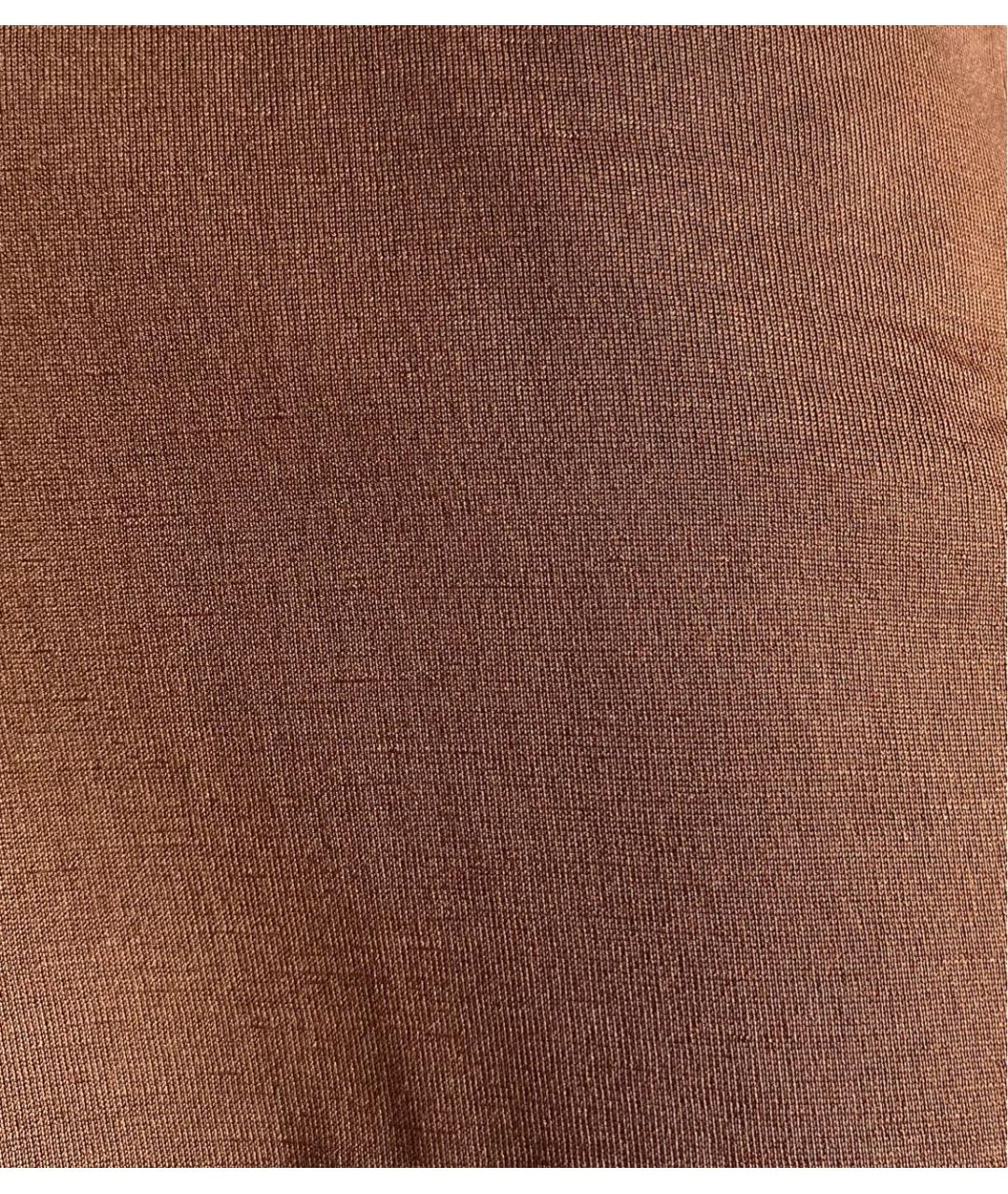 ERMENEGILDO ZEGNA XXX Коричневый шелковый джемпер / свитер, фото 4