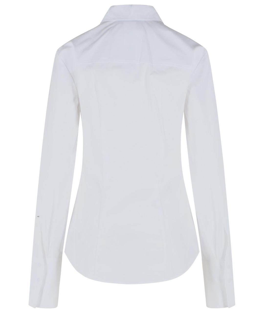 SPORTMAX Белая хлопковая рубашка, фото 3