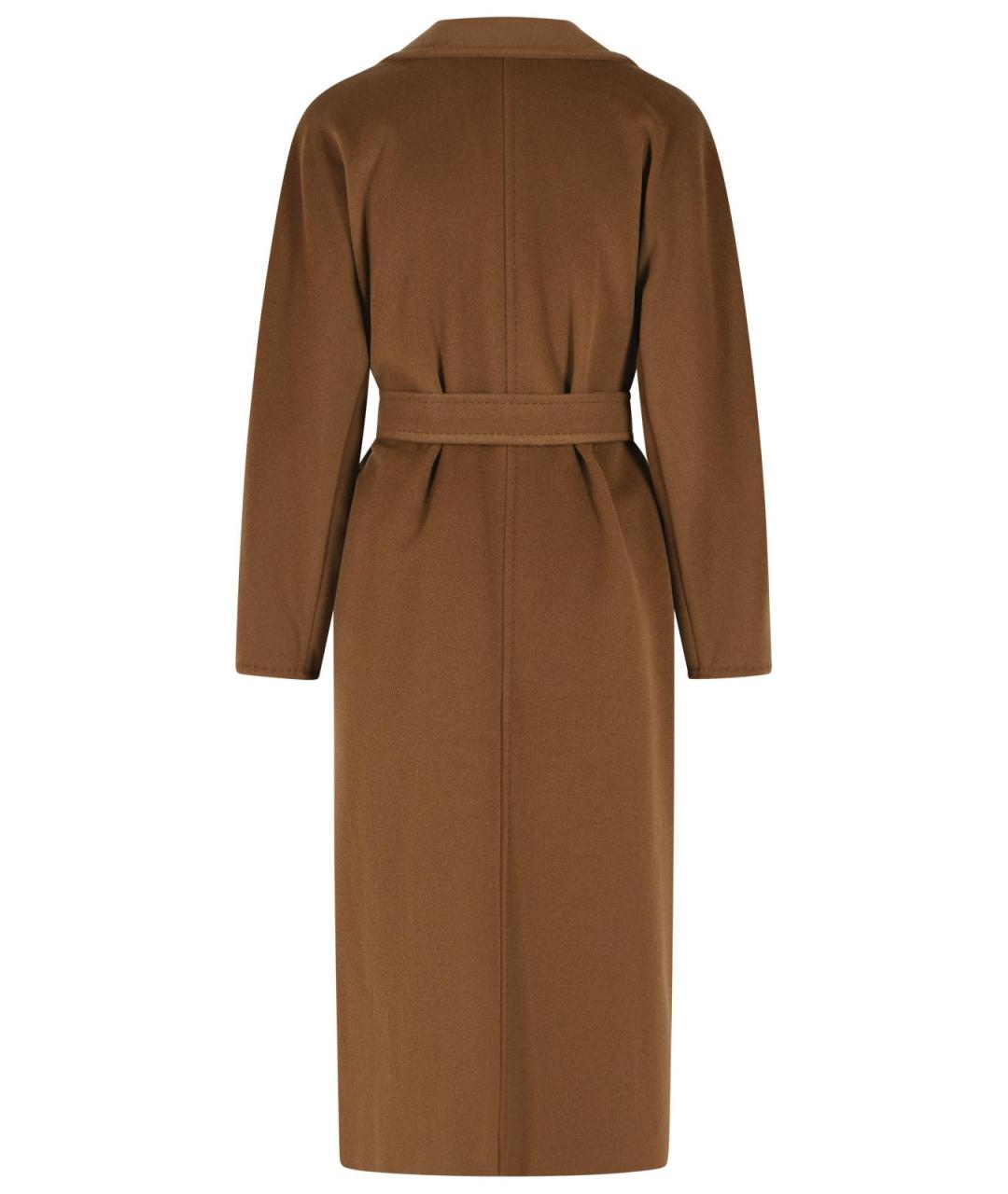 MAX MARA Коричневое шерстяное пальто, фото 3