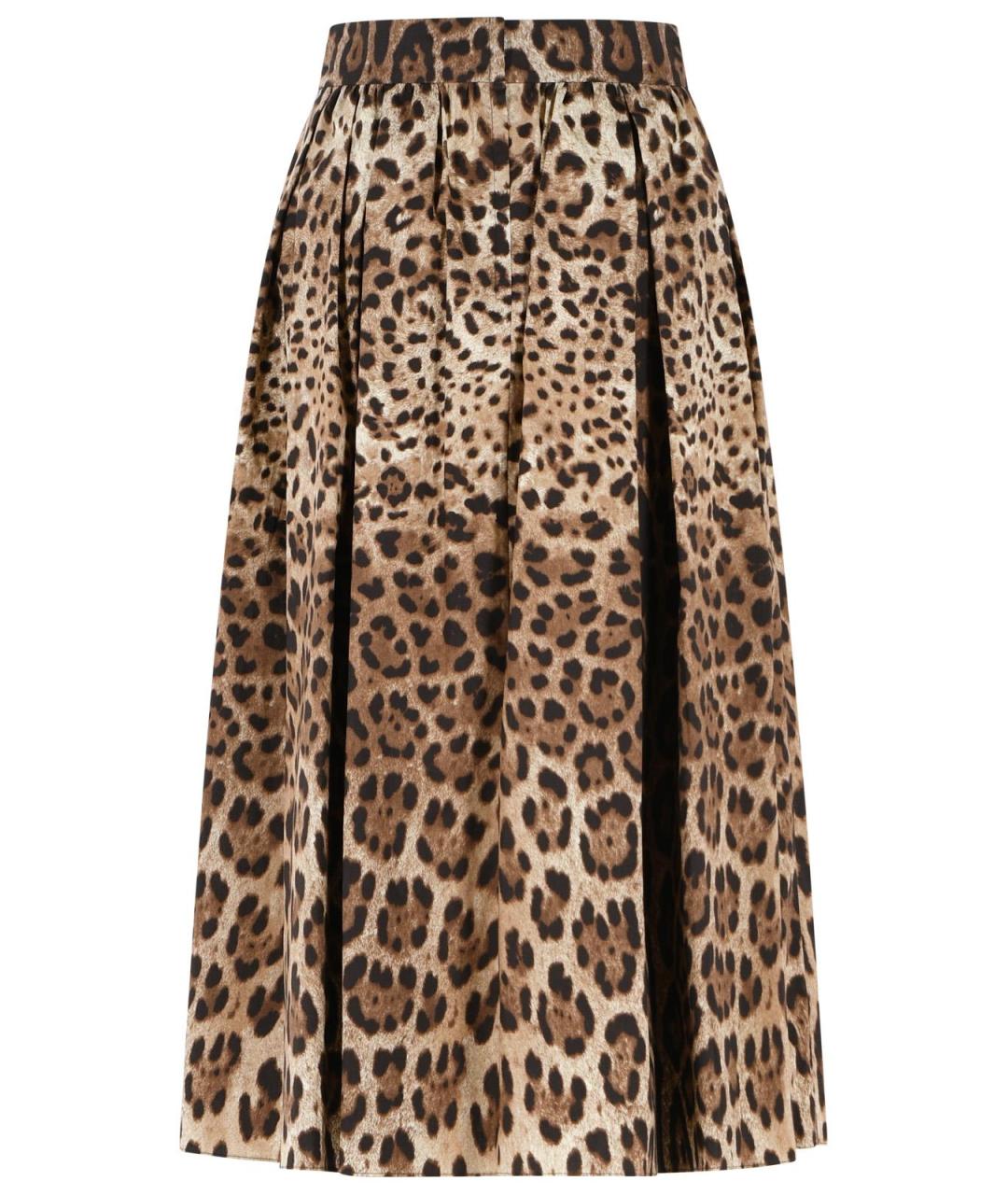 DOLCE&GABBANA Мульти хлопковая юбка миди, фото 3