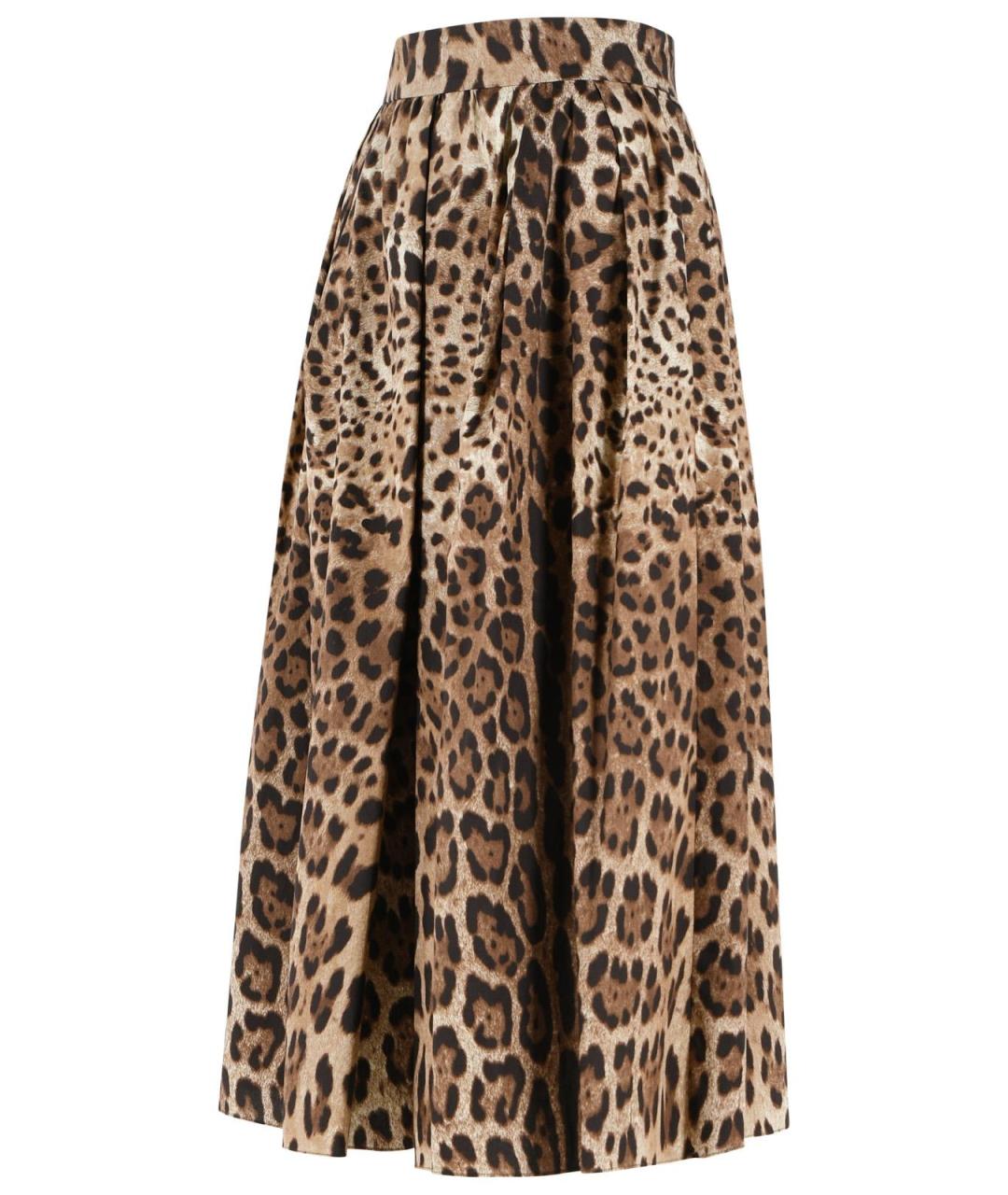 DOLCE&GABBANA Мульти хлопковая юбка миди, фото 2