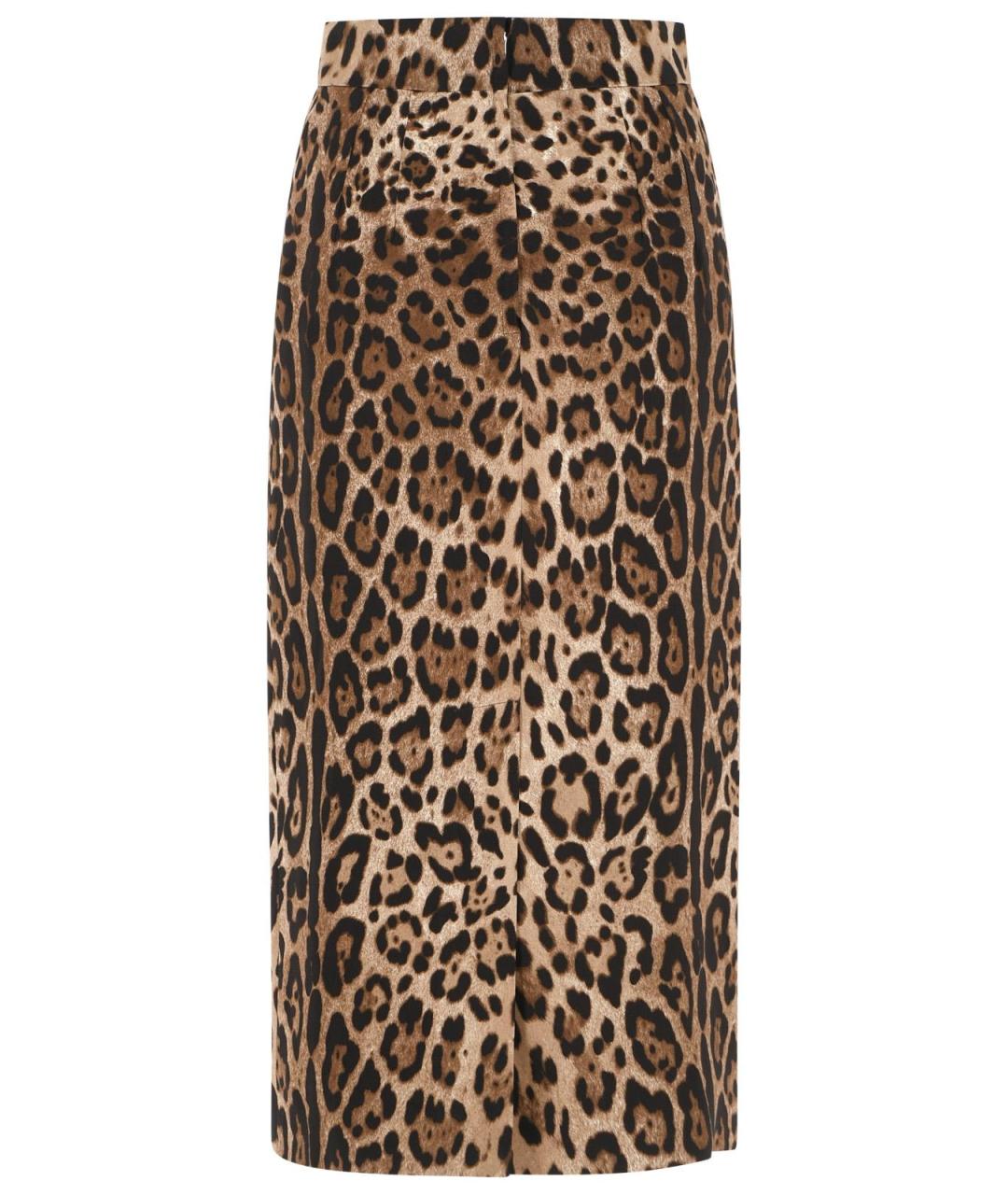 DOLCE&GABBANA Мульти вискозная юбка миди, фото 3