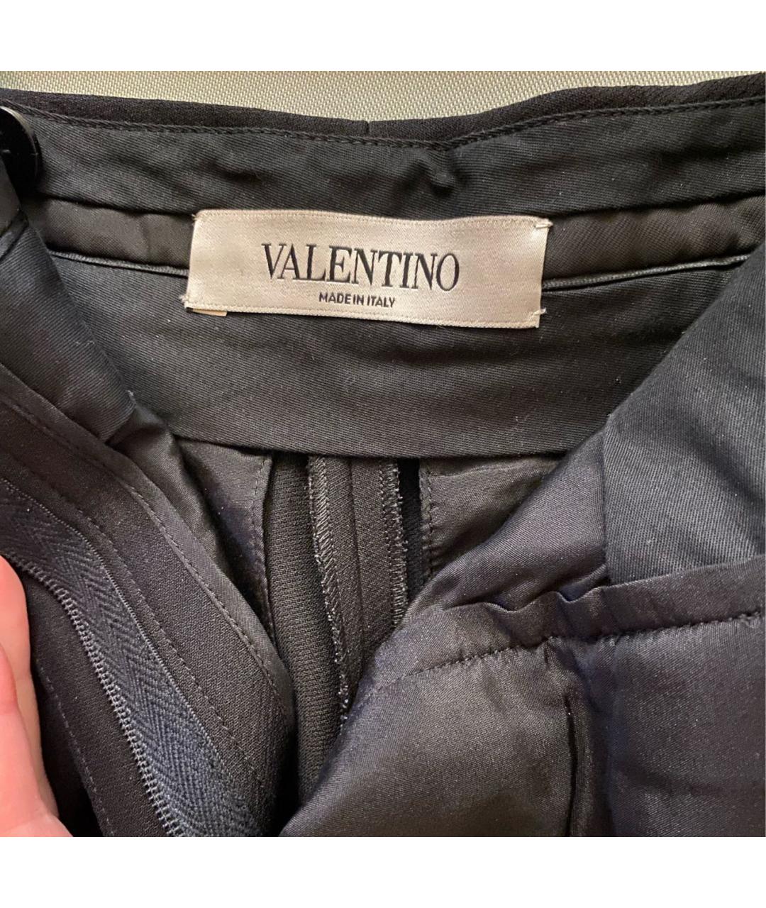 VALENTINO Черные шелковые шорты, фото 3