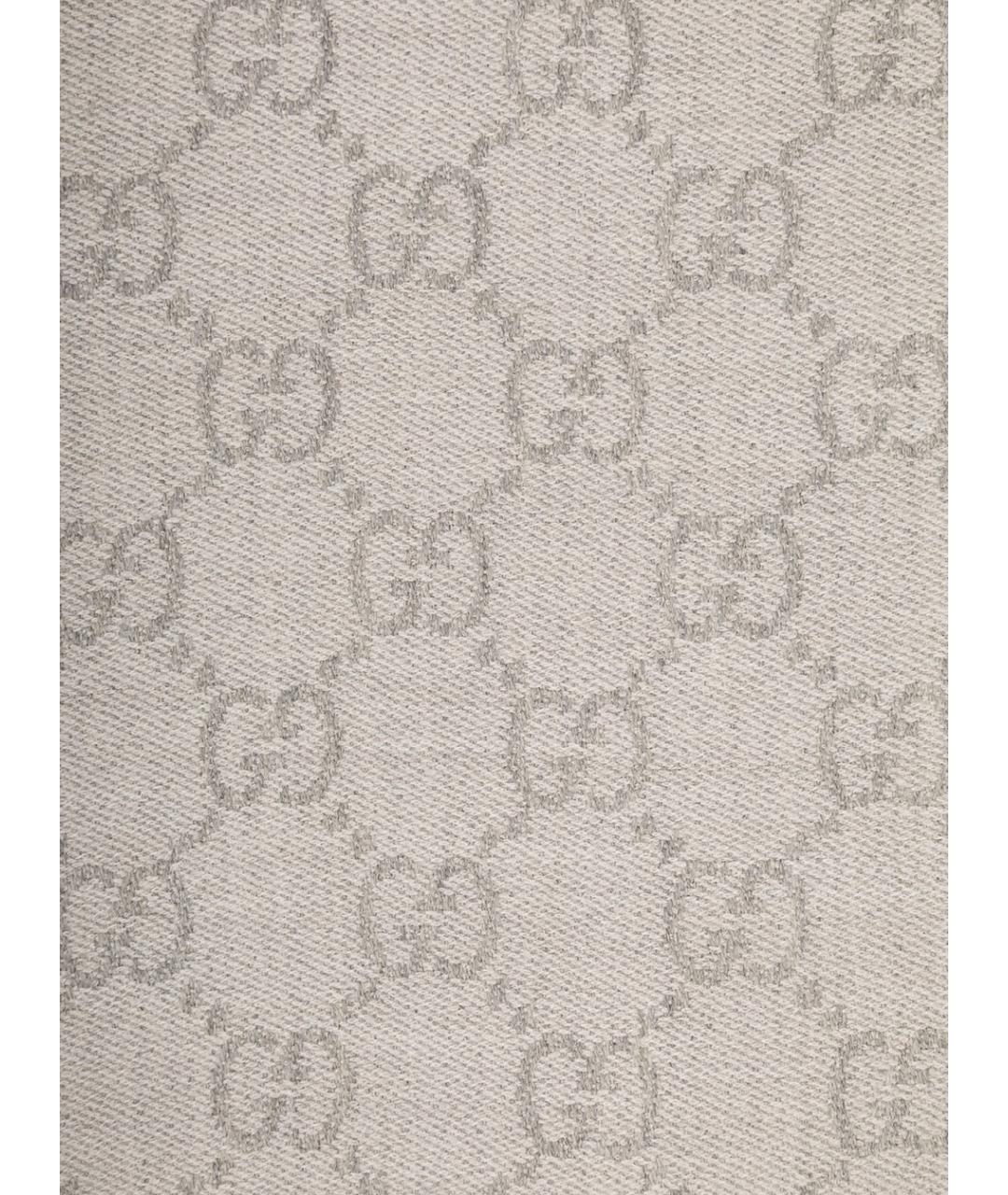 GUCCI Серый шарф, фото 3