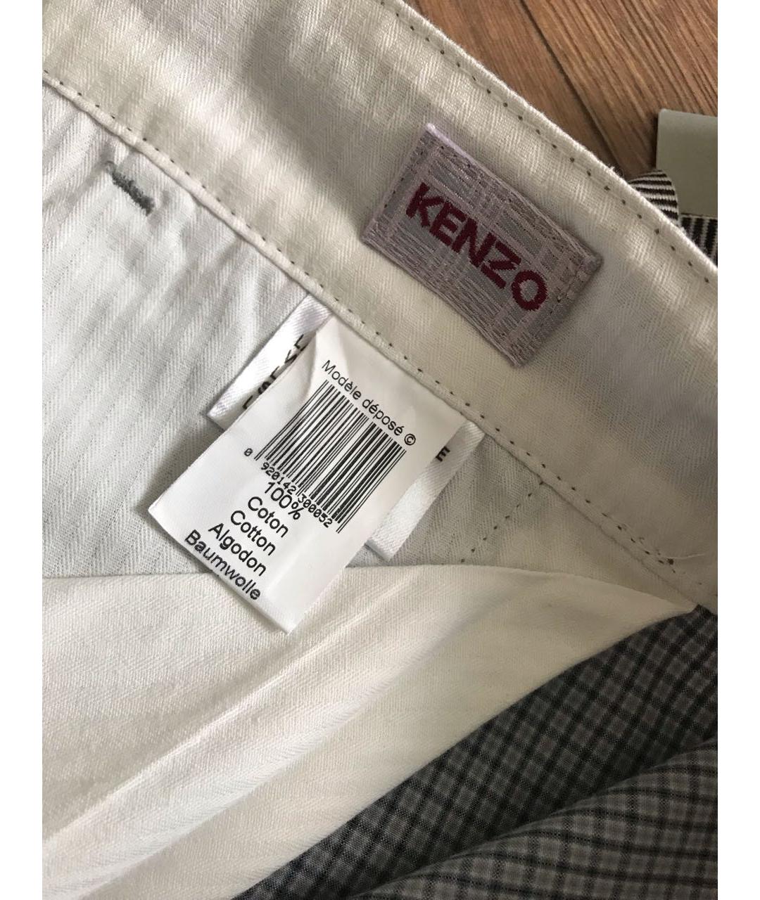 KENZO Серые хлопковые шорты, фото 7