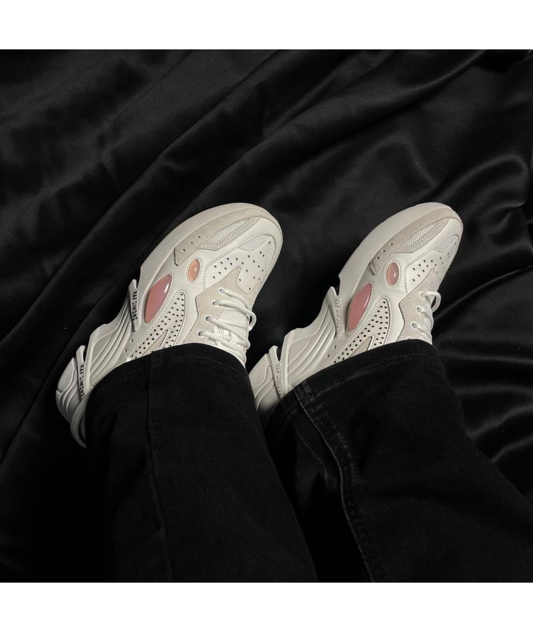 RAF SIMONS Белые низкие кроссовки / кеды, фото 8