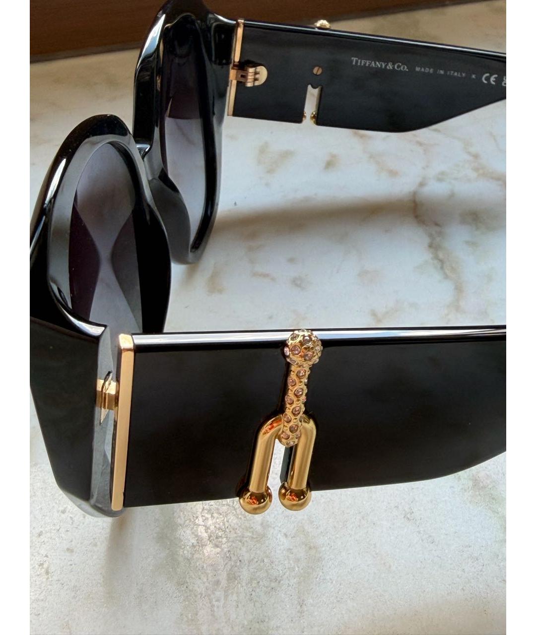 TIFFANY&CO Черные пластиковые солнцезащитные очки, фото 4