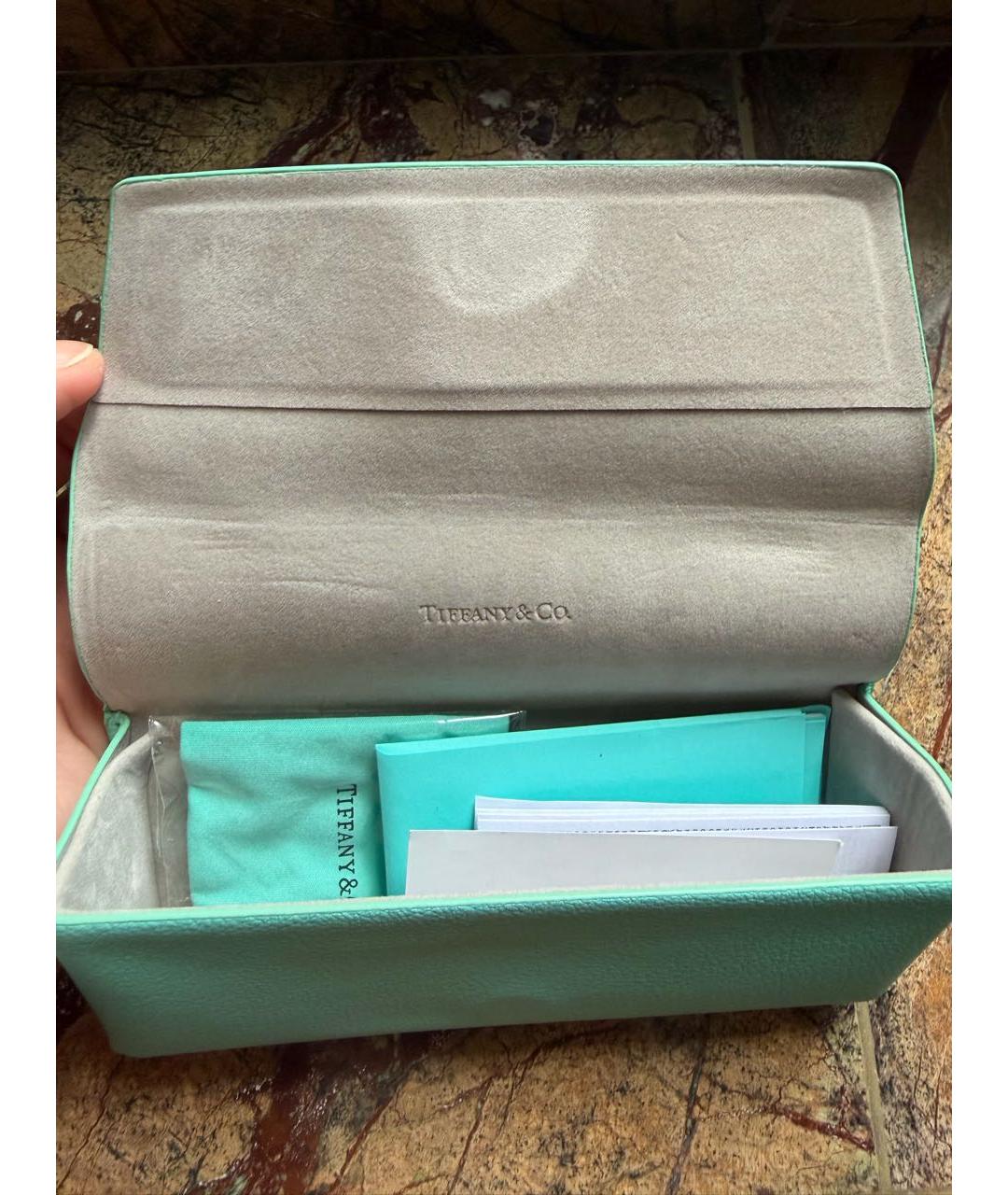 TIFFANY&CO Черные пластиковые солнцезащитные очки, фото 7