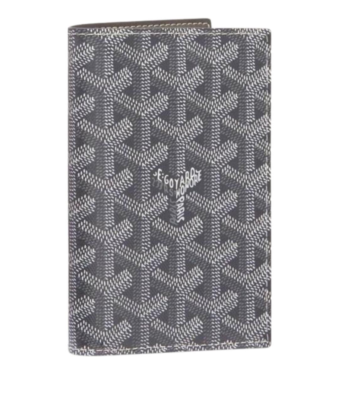 GOYARD Серая кожаная визитница, фото 1