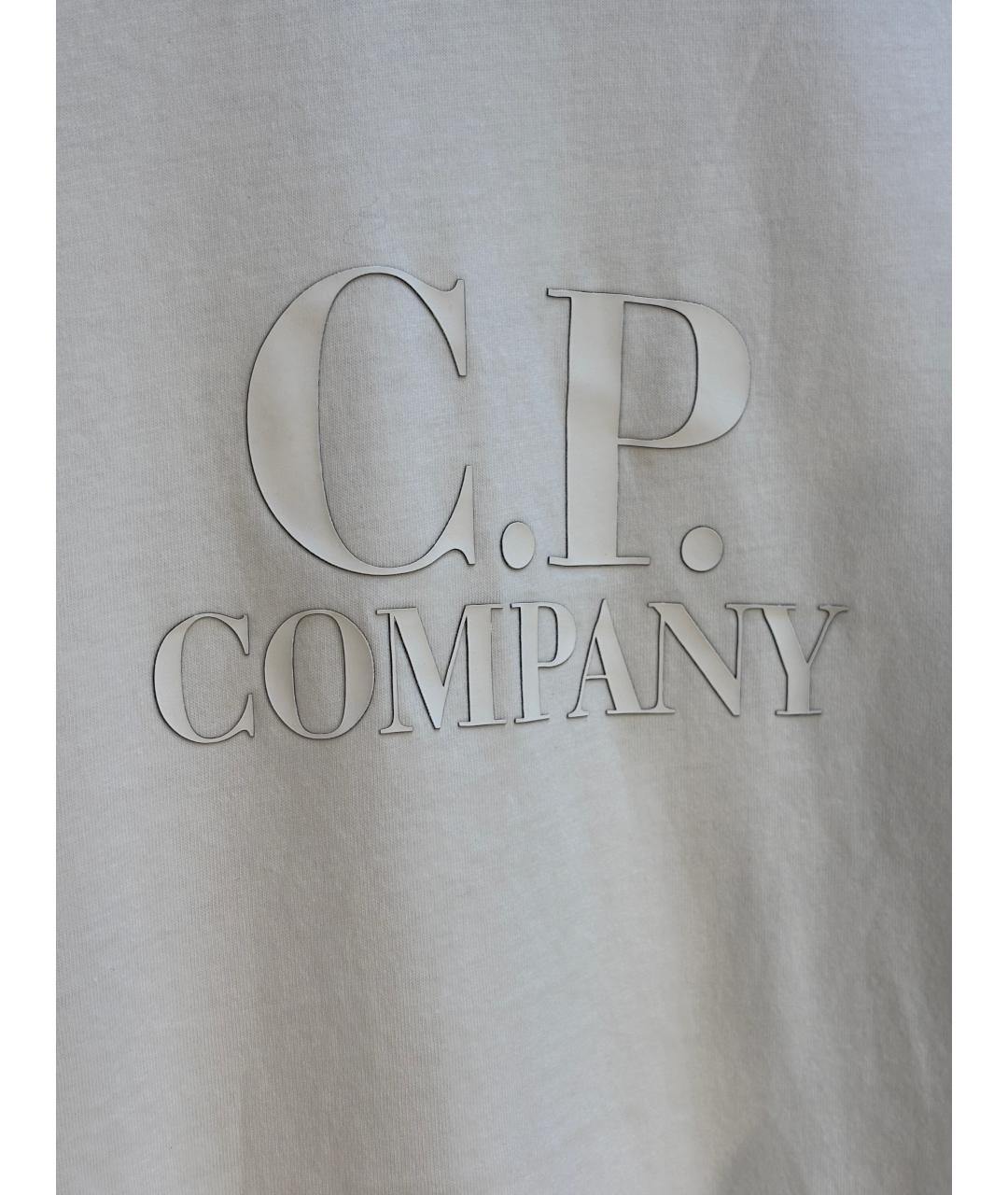 CP COMPANY Белая хлопковая футболка, фото 5