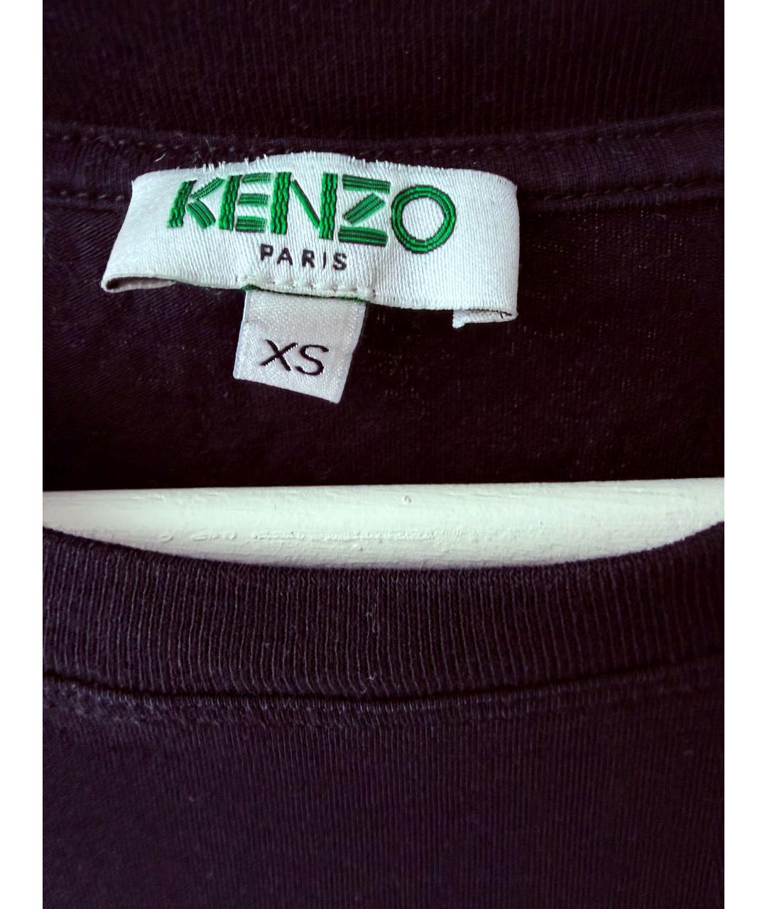 KENZO Черная хлопковая футболка, фото 3