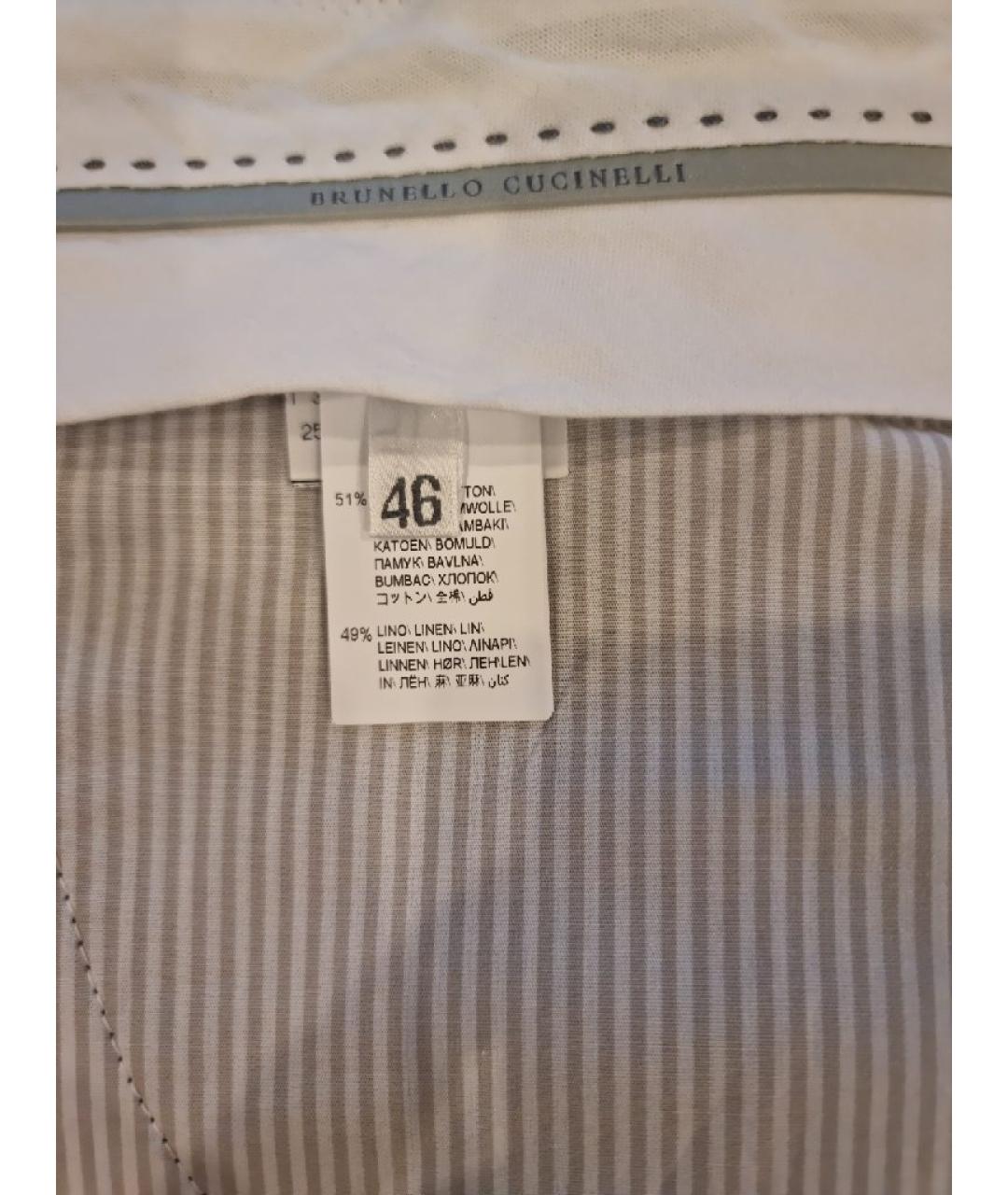 BRUNELLO CUCINELLI Синие хлопковые шорты, фото 6