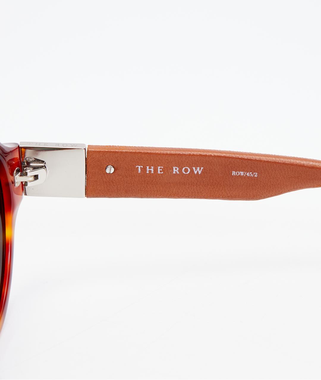 THE ROW Коричневые пластиковые солнцезащитные очки, фото 4