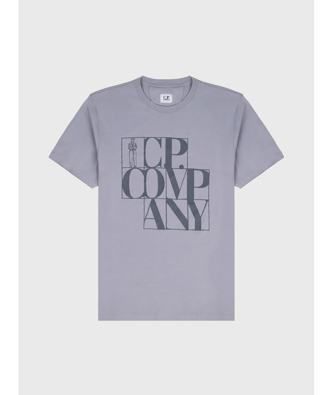 CP COMPANY Серая хлопковая футболка, фото 8
