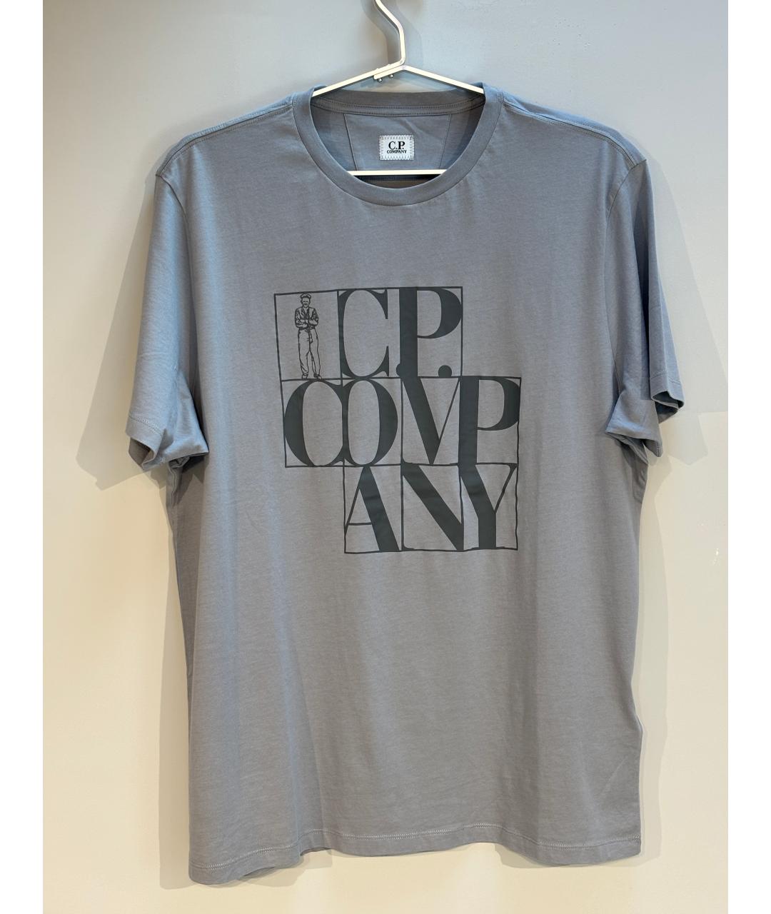 CP COMPANY Серая хлопковая футболка, фото 4
