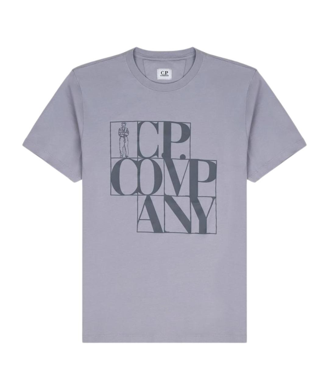 CP COMPANY Серая хлопковая футболка, фото 1