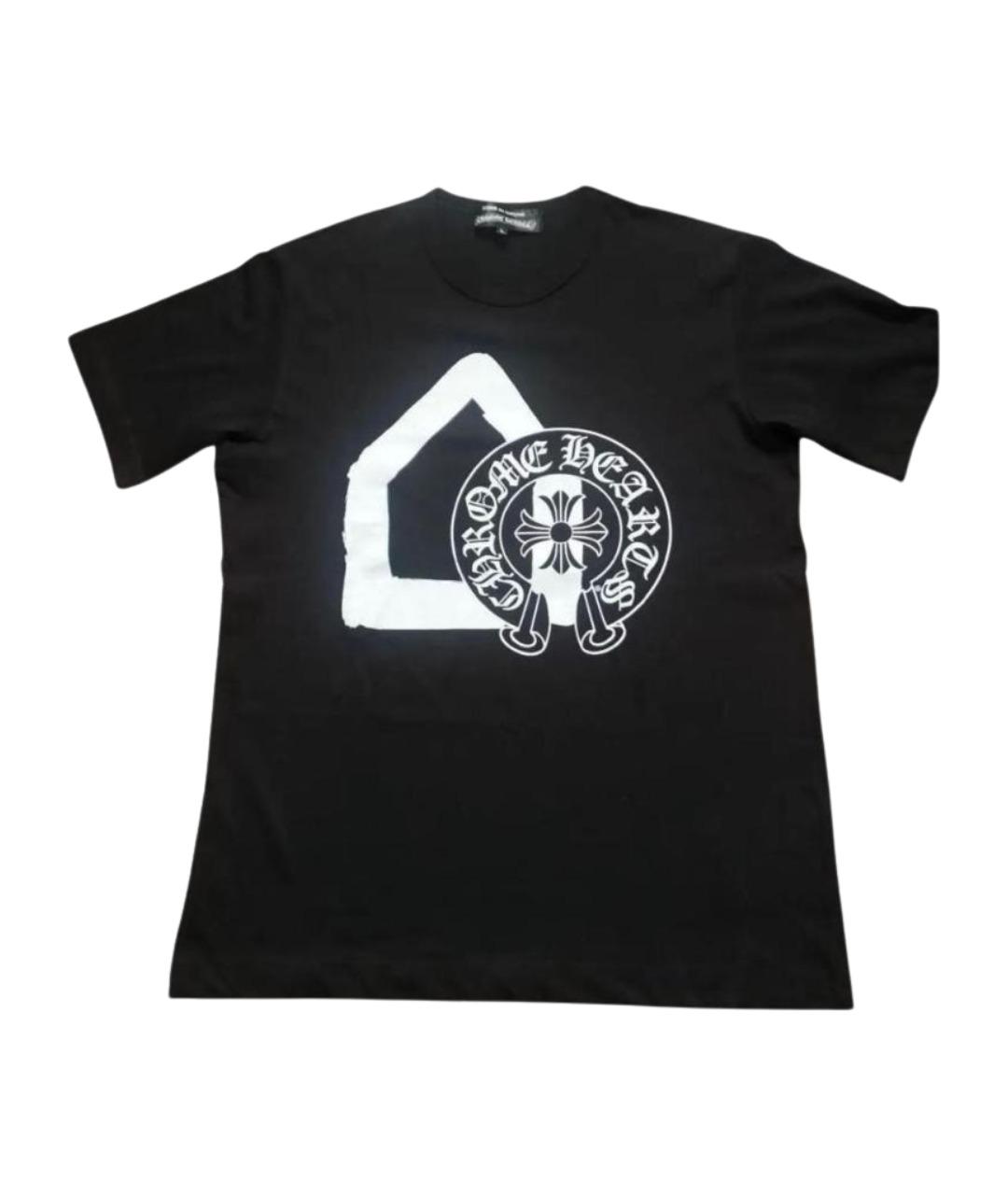 CHROME HEARTS Черная хлопковая футболка, фото 1