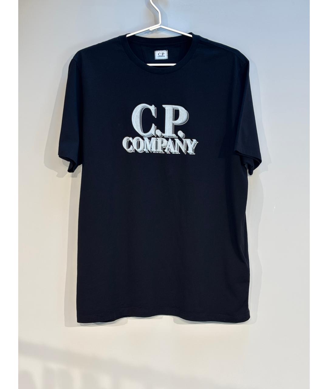 CP COMPANY Черная хлопковая футболка, фото 4
