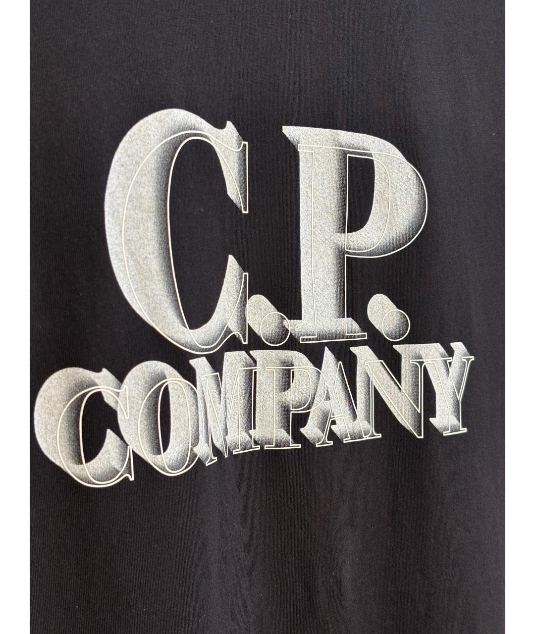 CP COMPANY Черная хлопковая футболка, фото 5