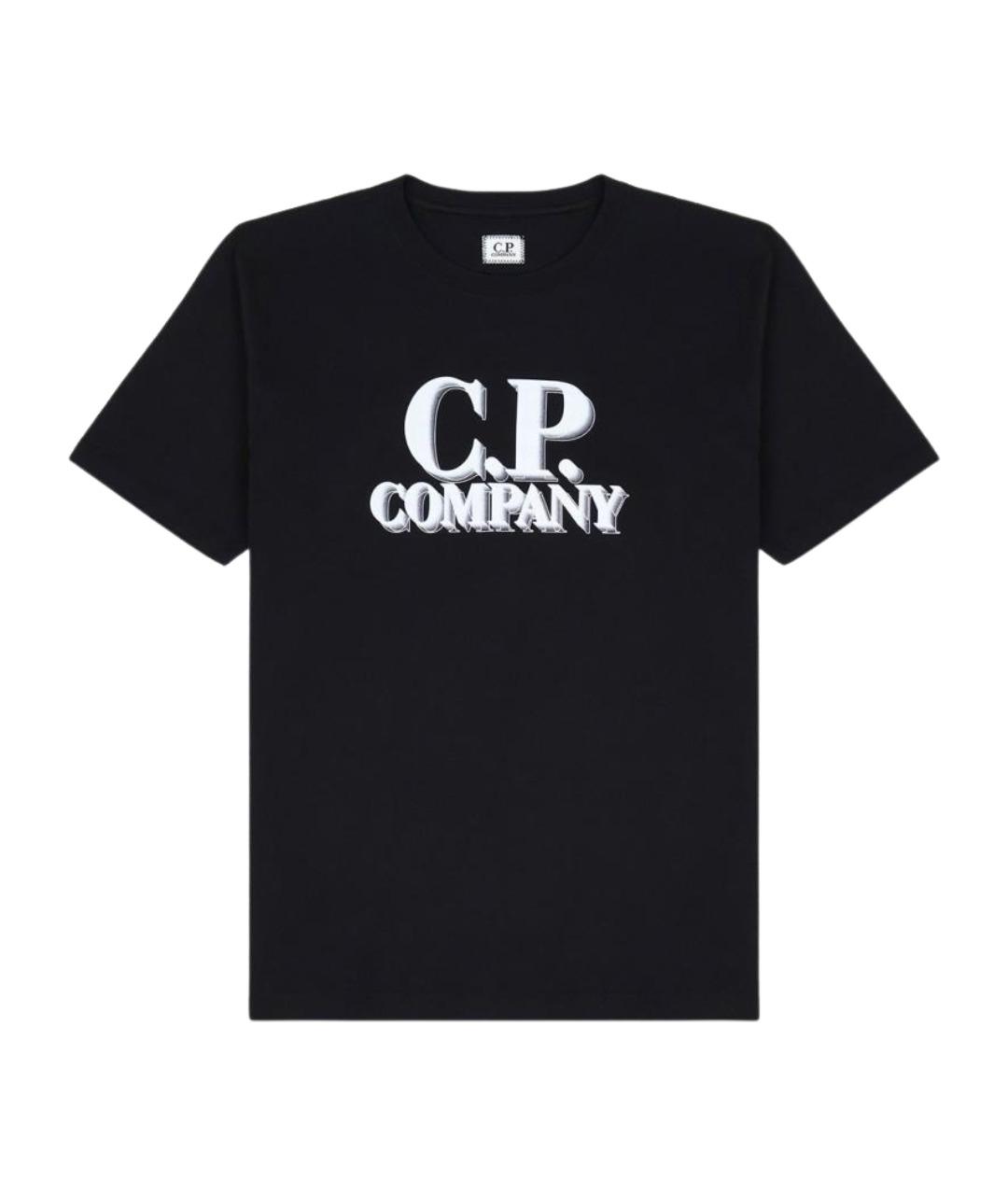 CP COMPANY Черная хлопковая футболка, фото 1