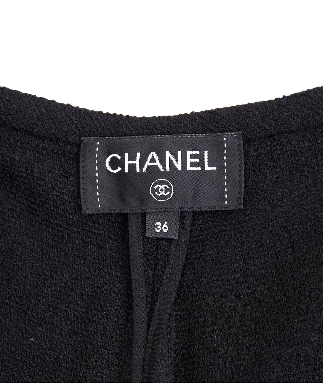 CHANEL Черная вискозная юбка миди, фото 3