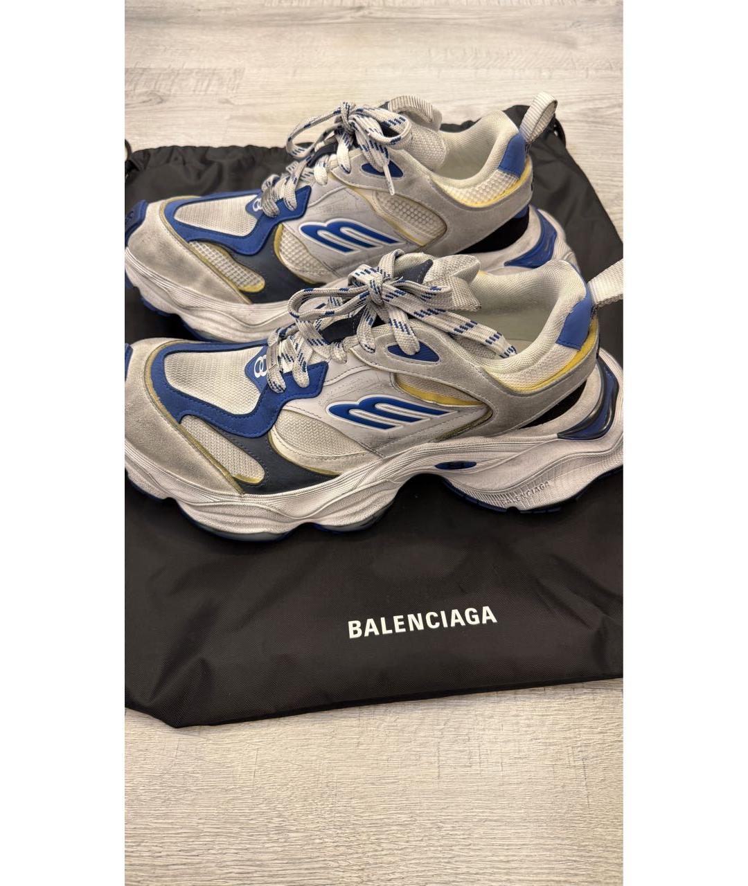 BALENCIAGA Серые низкие кроссовки / кеды, фото 5