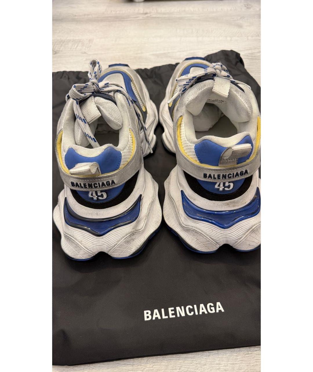BALENCIAGA Серые низкие кроссовки / кеды, фото 4