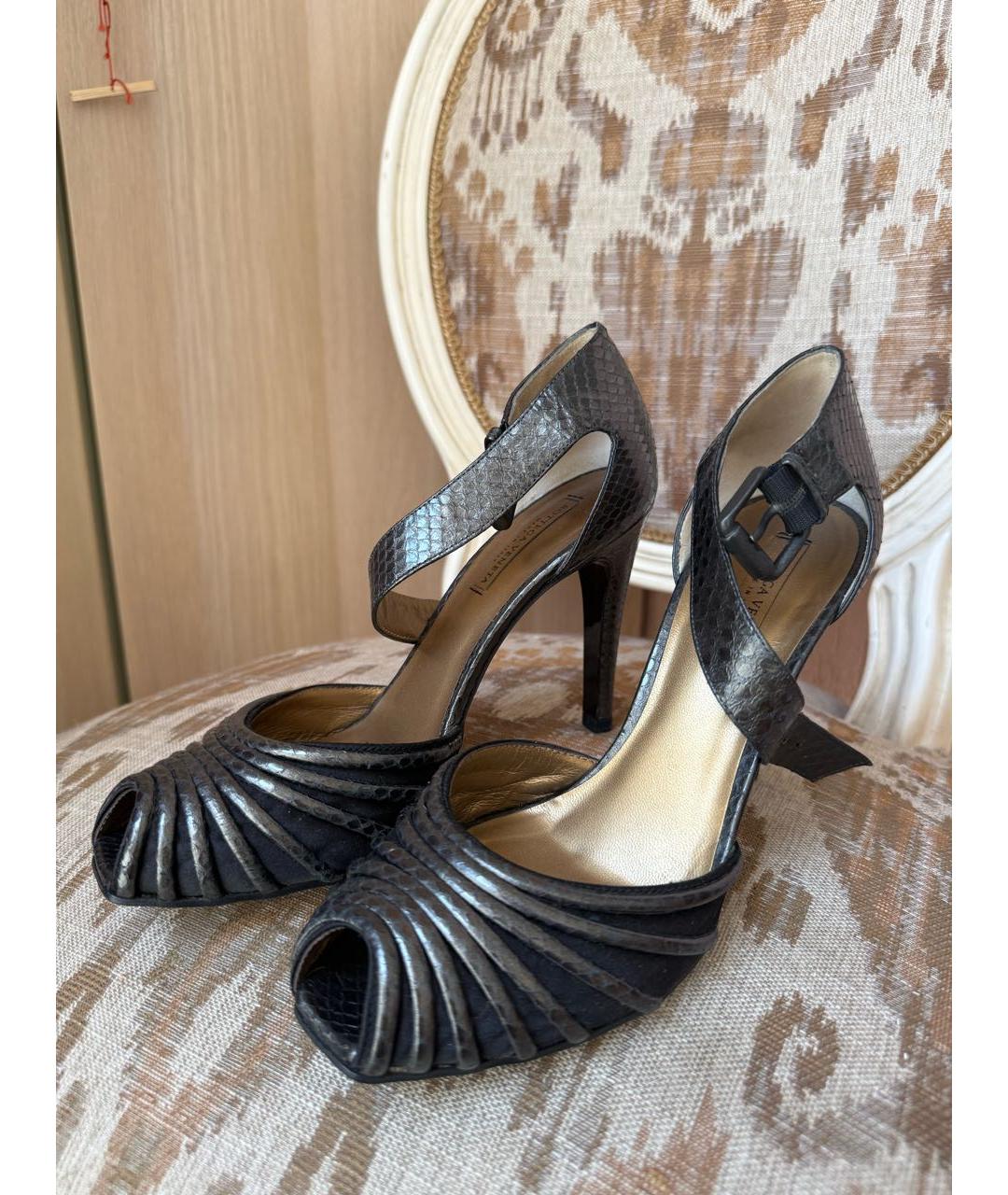 BOTTEGA VENETA Коричневые туфли из экзотической кожи, фото 2