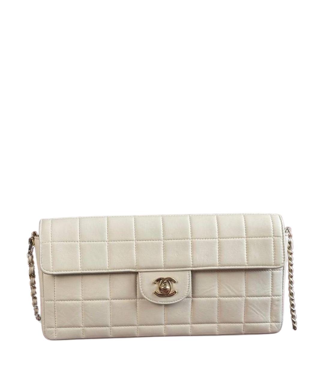 CHANEL Бежевая кожаная сумка через плечо, фото 1