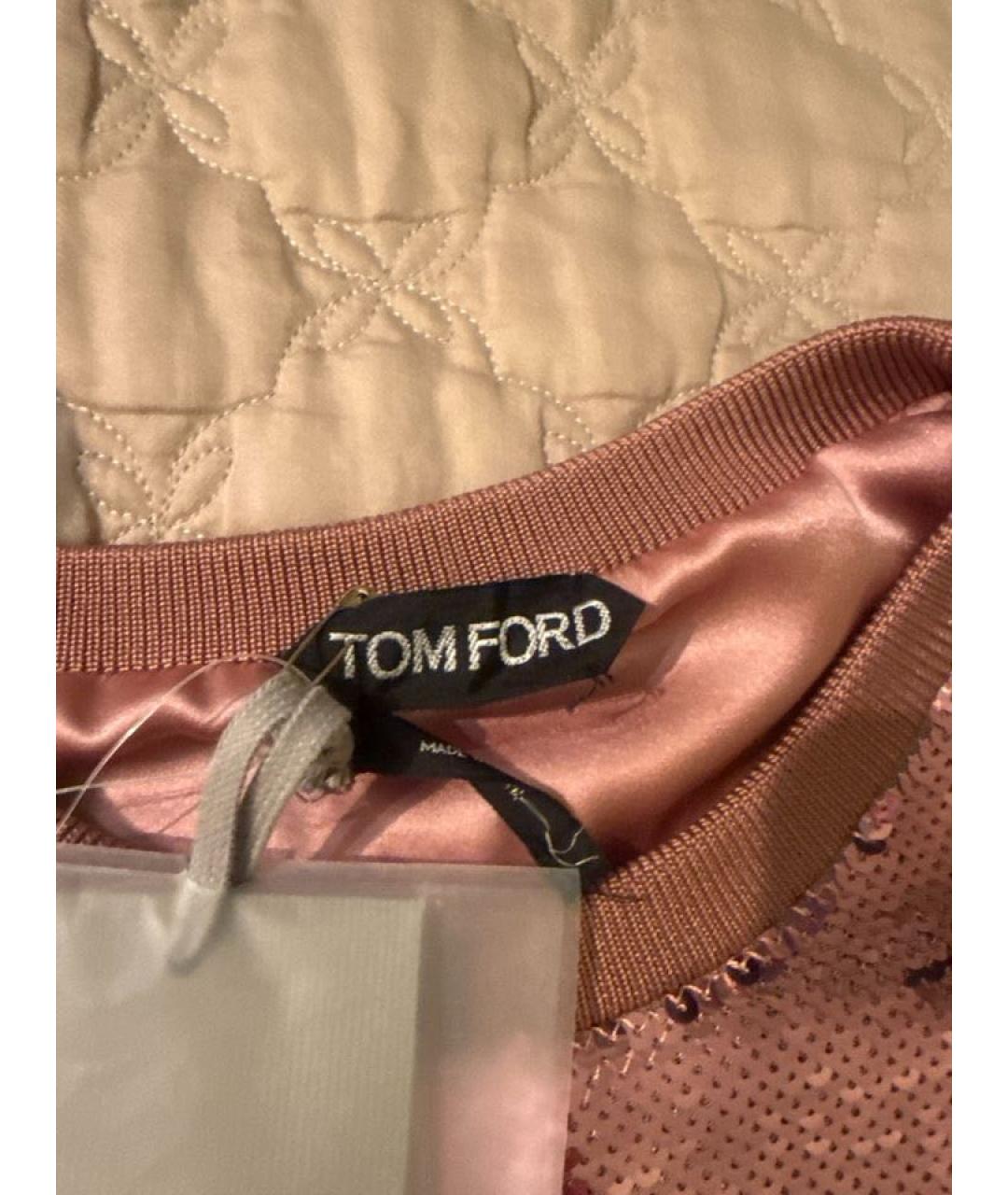 TOM FORD Розовый шелковый джемпер / свитер, фото 3