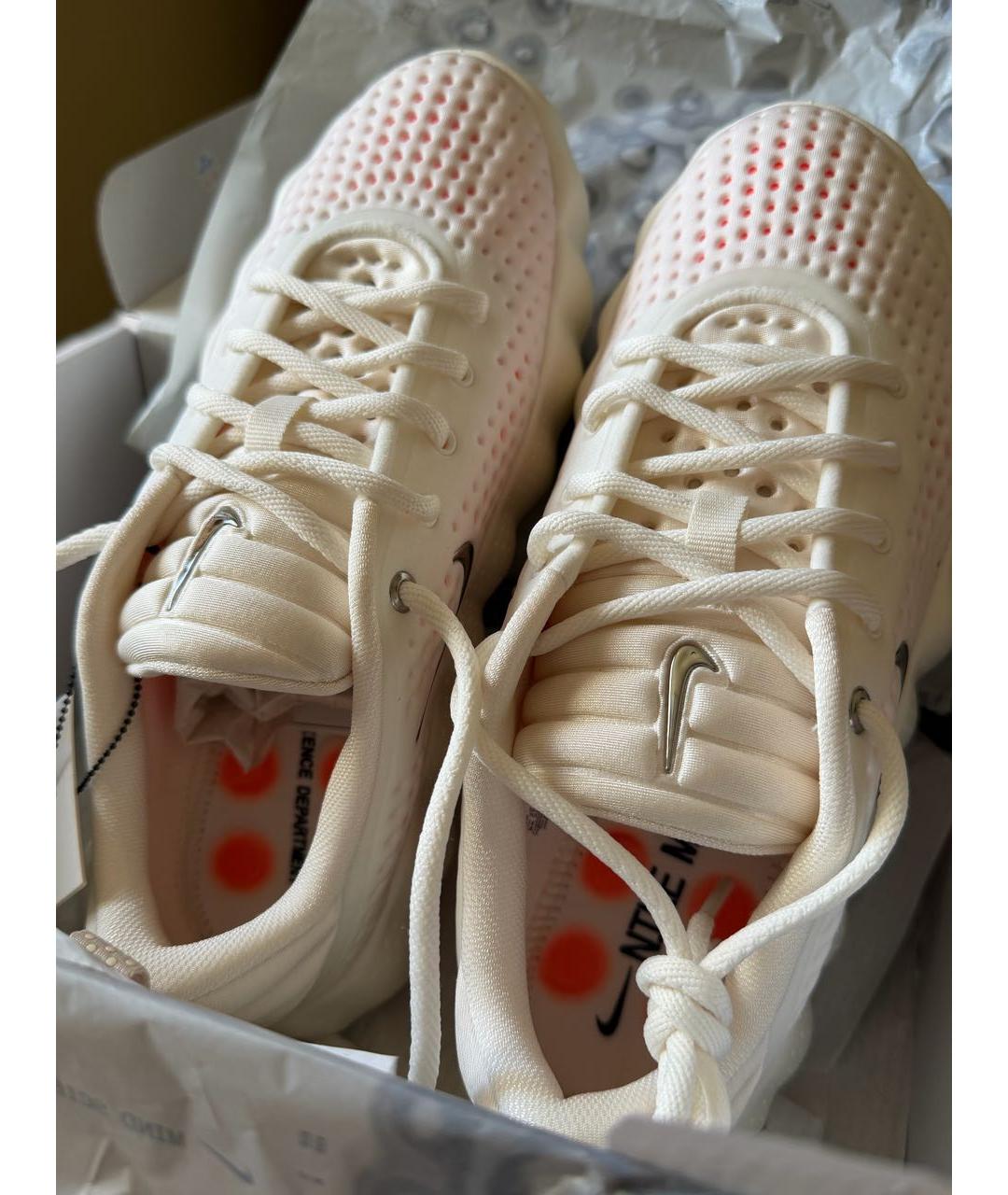NIKE Белые текстильные кроссовки, фото 2