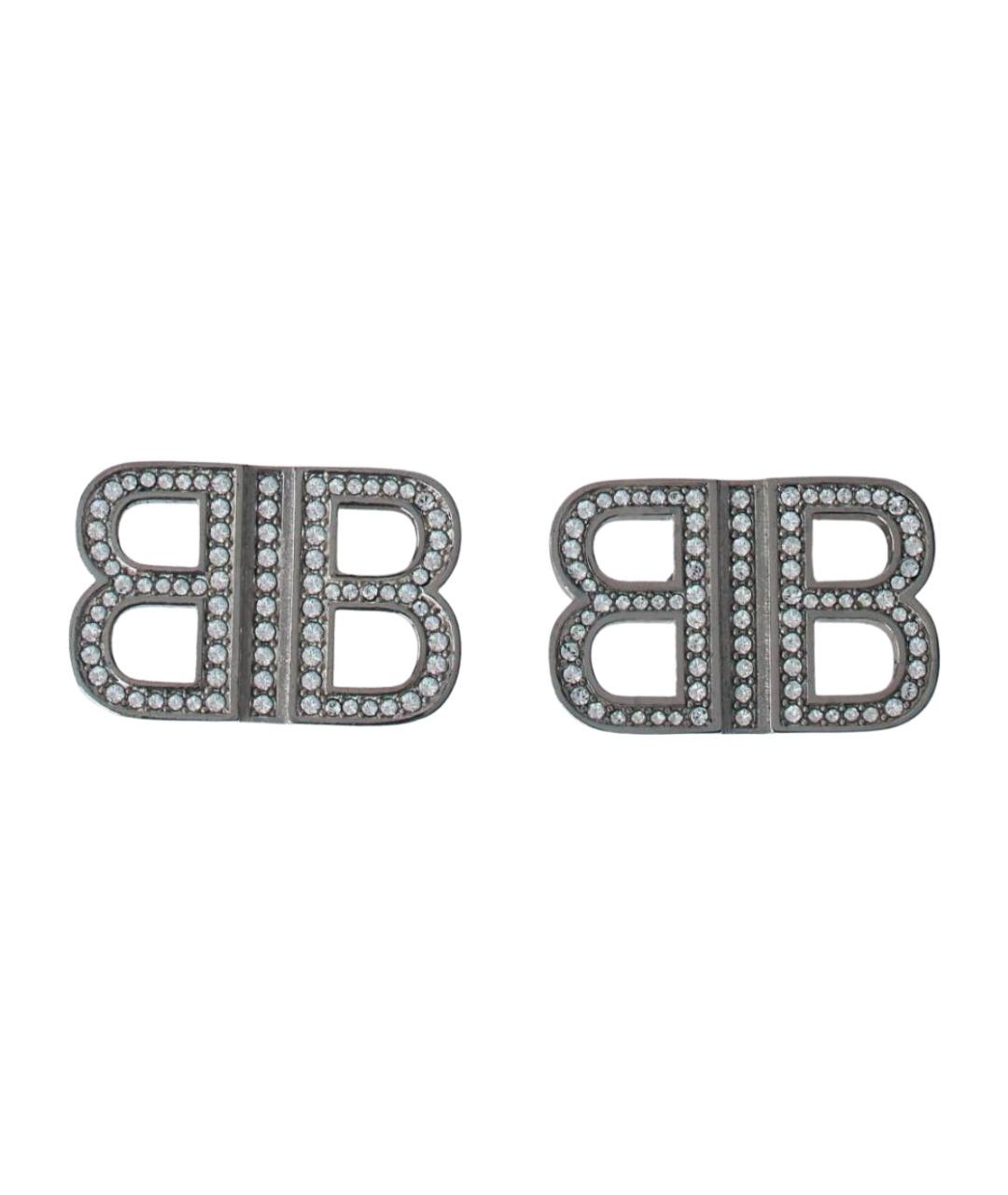 BALENCIAGA Серебряные латунные серьги, фото 1