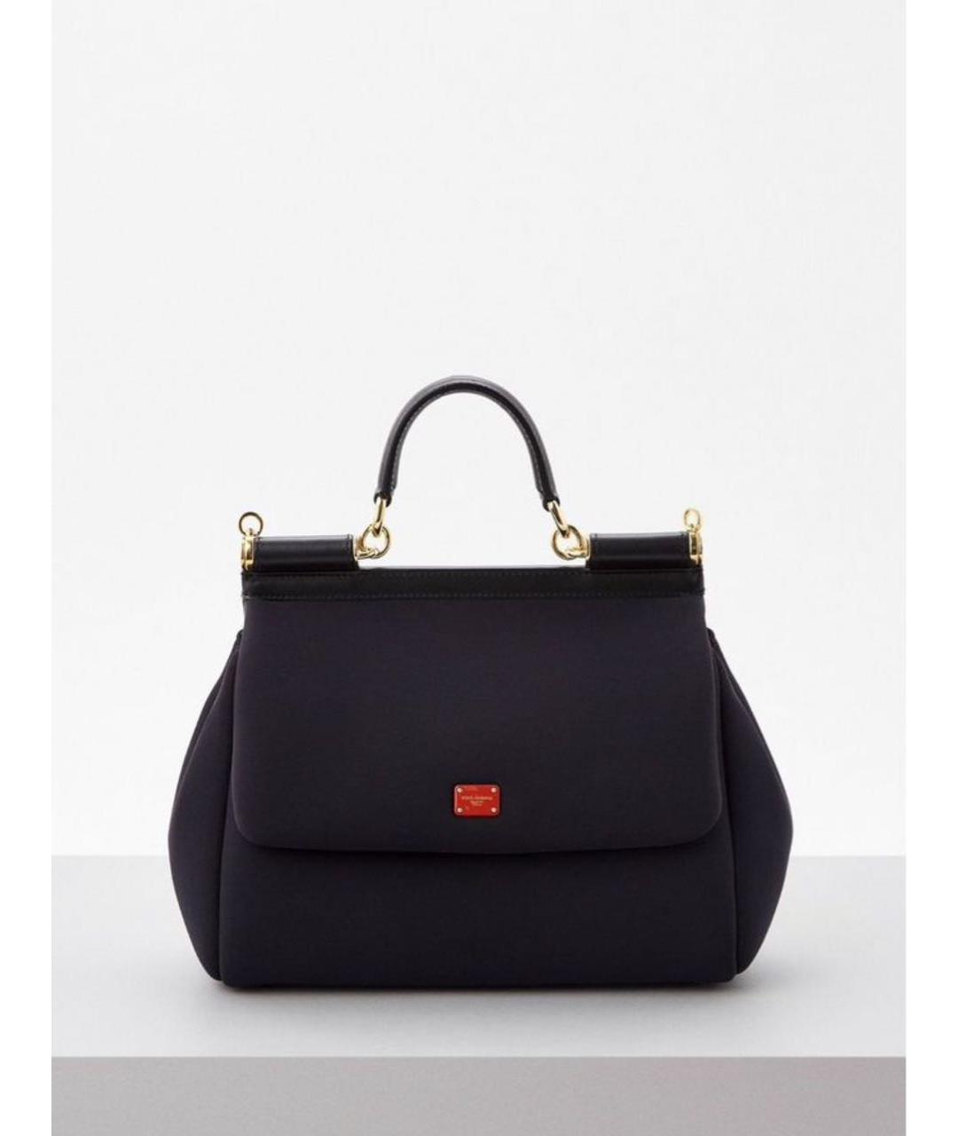DOLCE&GABBANA Черная сумка тоут, фото 7