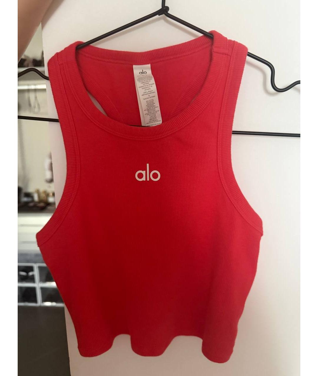 ALO YOGA Красный хлопковый спортивные костюмы, фото 2