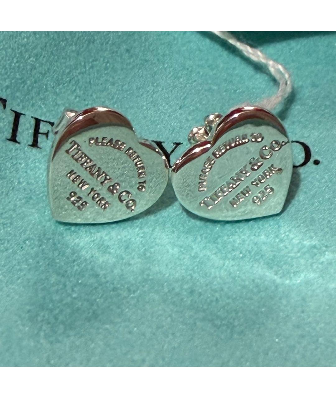 TIFFANY&CO Серебряные серебряные серьги, фото 4