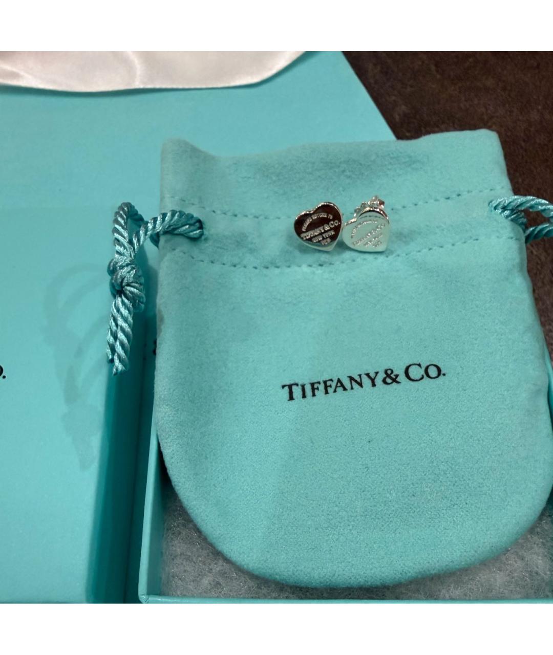 TIFFANY&CO Серебряные серебряные серьги, фото 5