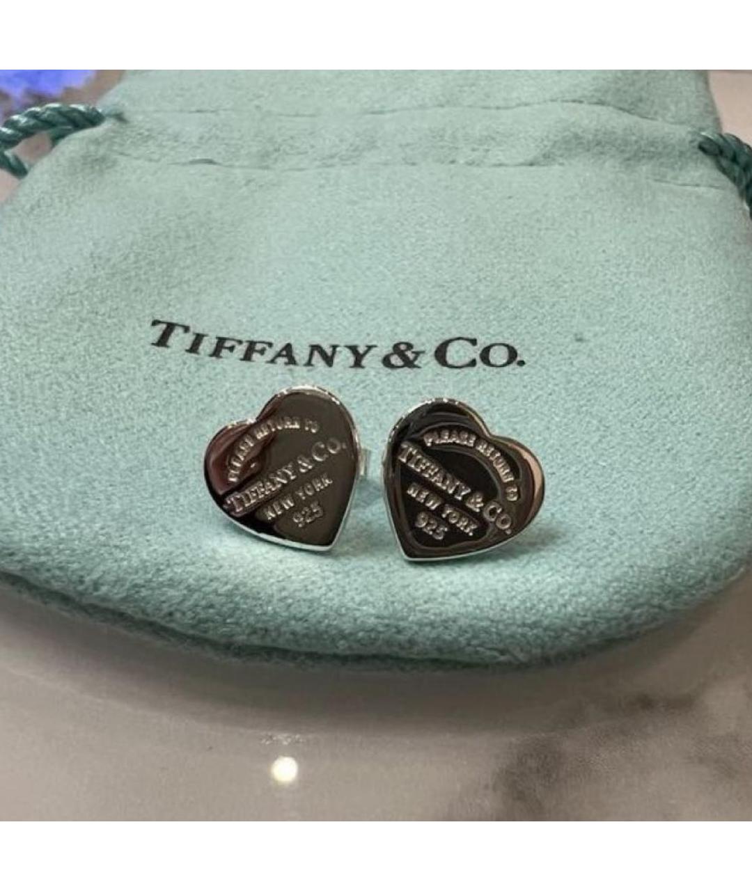 TIFFANY&CO Серебряные серебряные серьги, фото 2