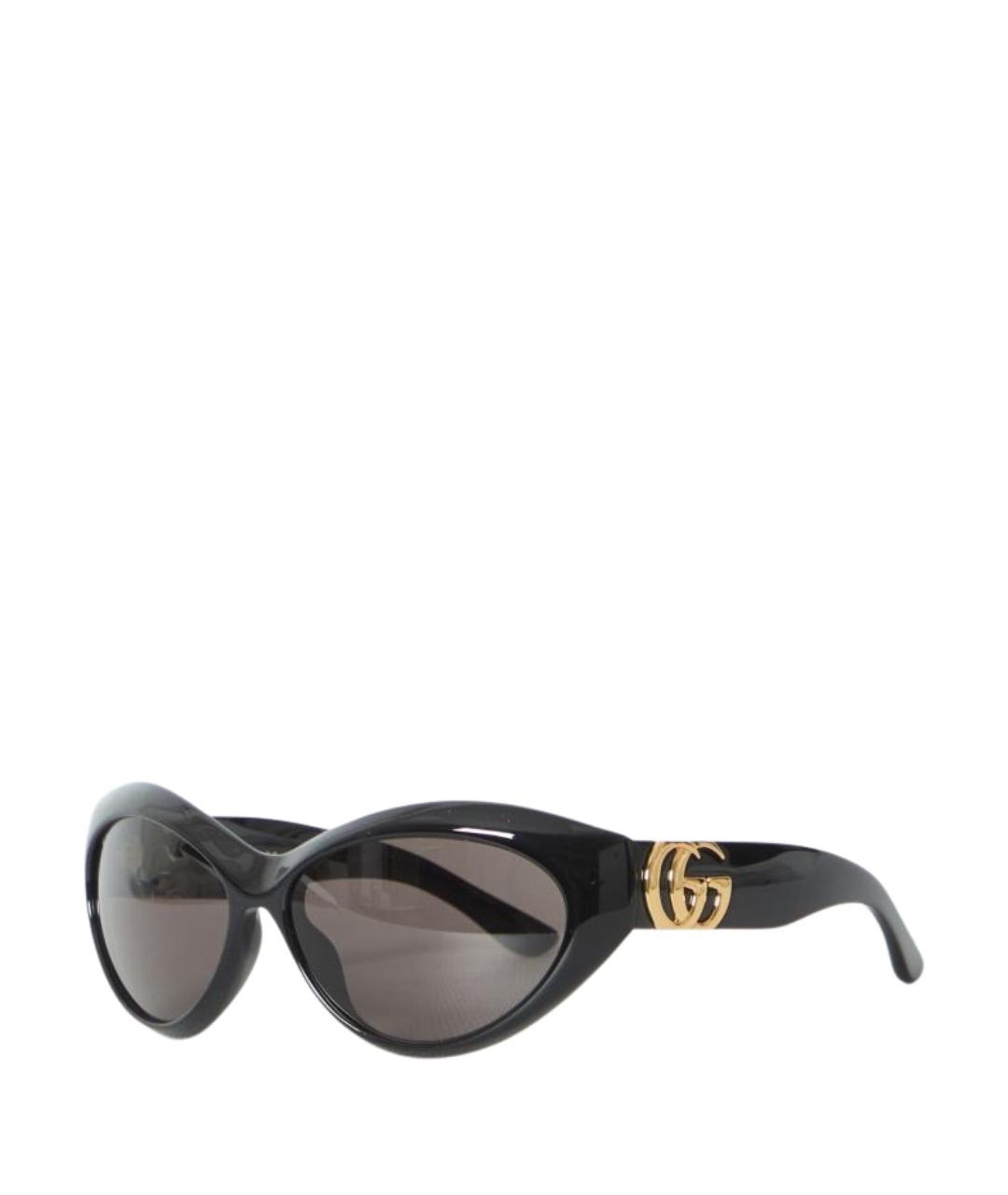 GUCCI Черные пластиковые солнцезащитные очки, фото 1