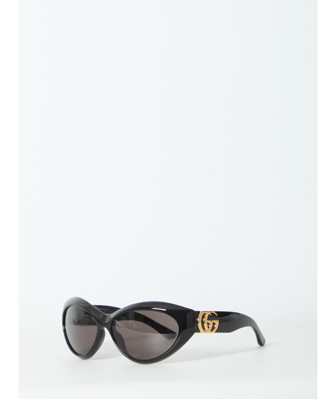 GUCCI Черные пластиковые солнцезащитные очки, фото 3