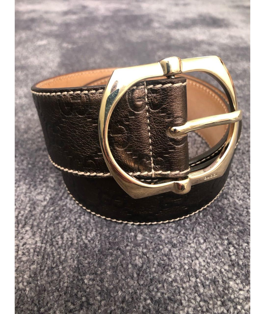 GUCCI Коричневый кожаный ремень, фото 3