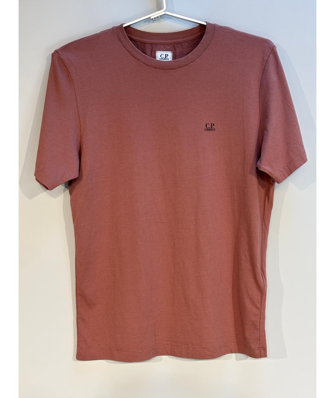 CP COMPANY Оранжевая хлопковая футболка, фото 4