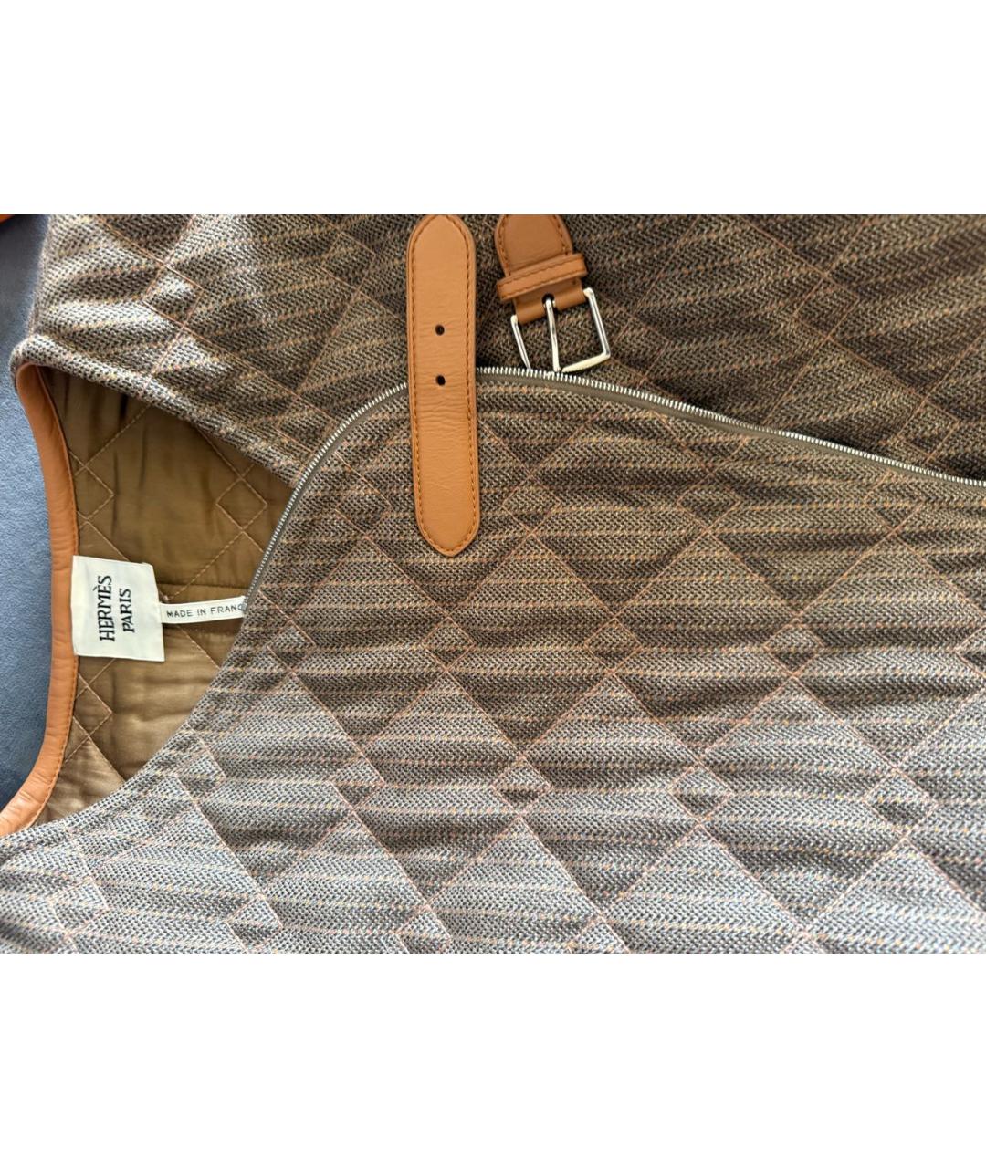 HERMES Коричневая шерстяная куртка, фото 2