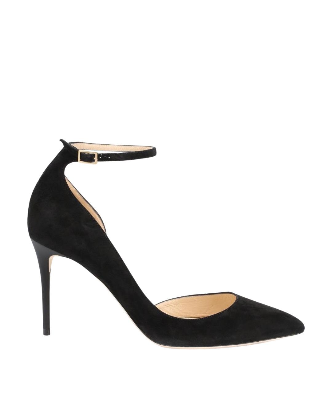 JIMMY CHOO Черные замшевые туфли, фото 1
