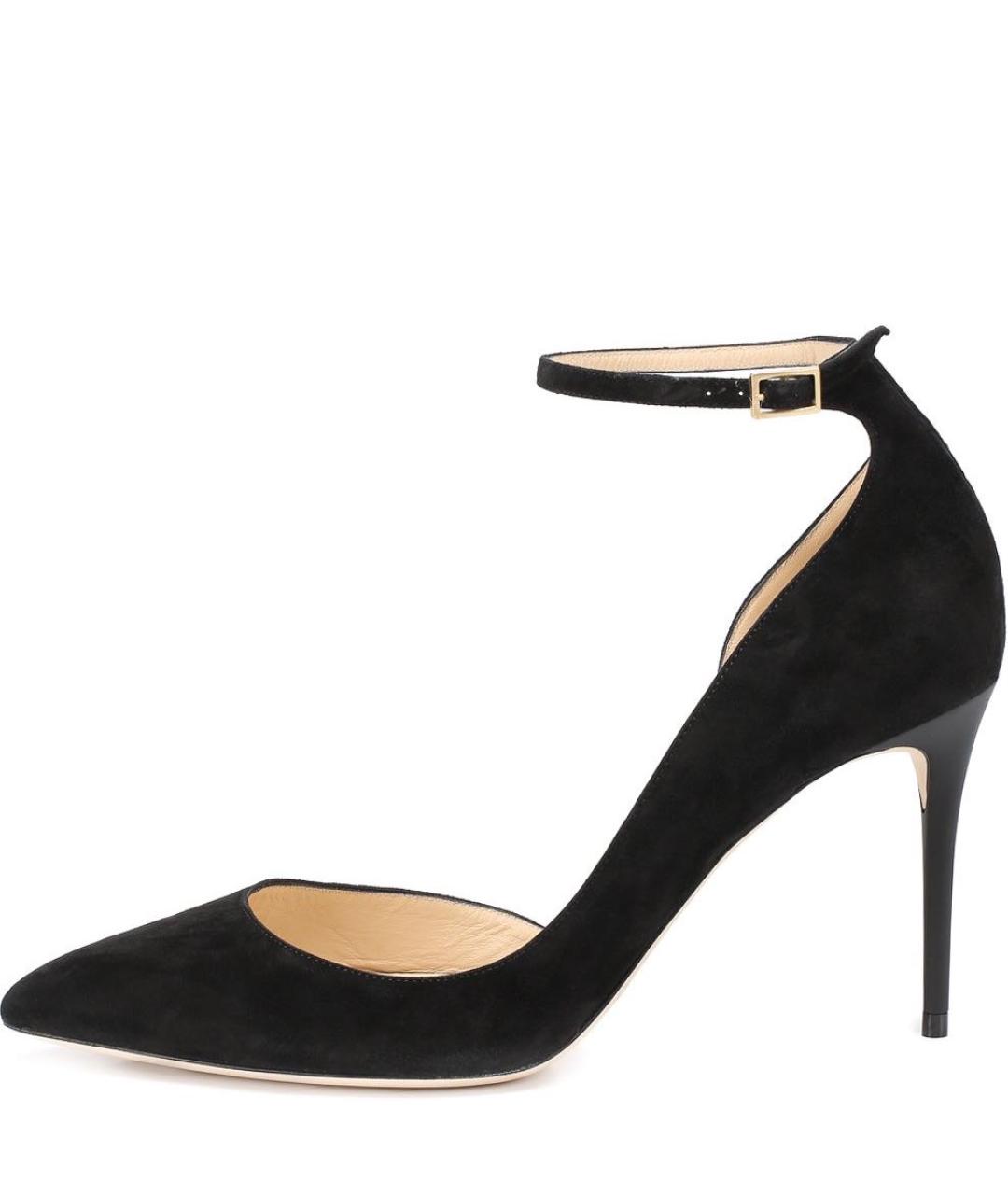 JIMMY CHOO Черные замшевые туфли, фото 6