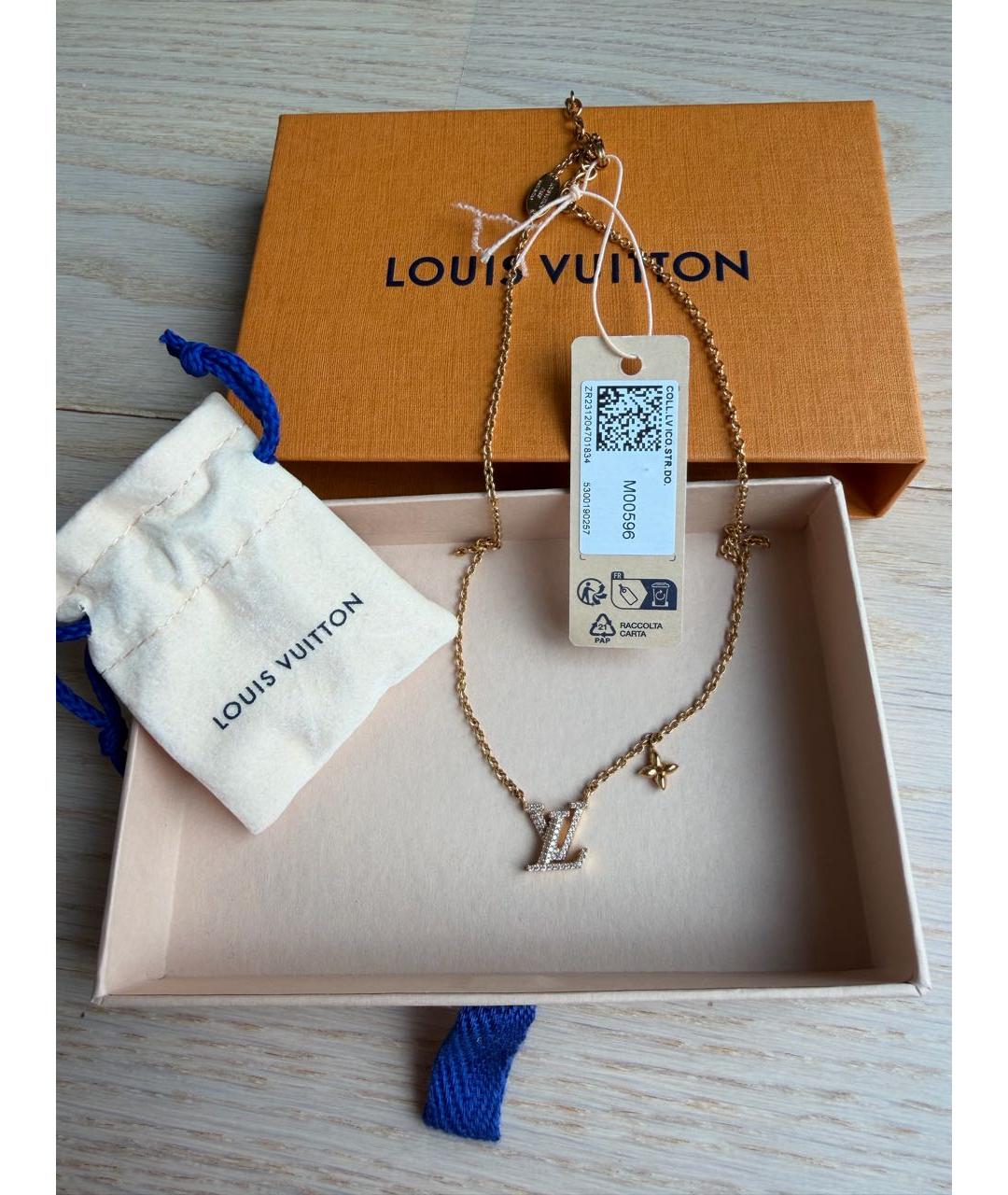 LOUIS VUITTON Золотая позолоченная подвеска, фото 4