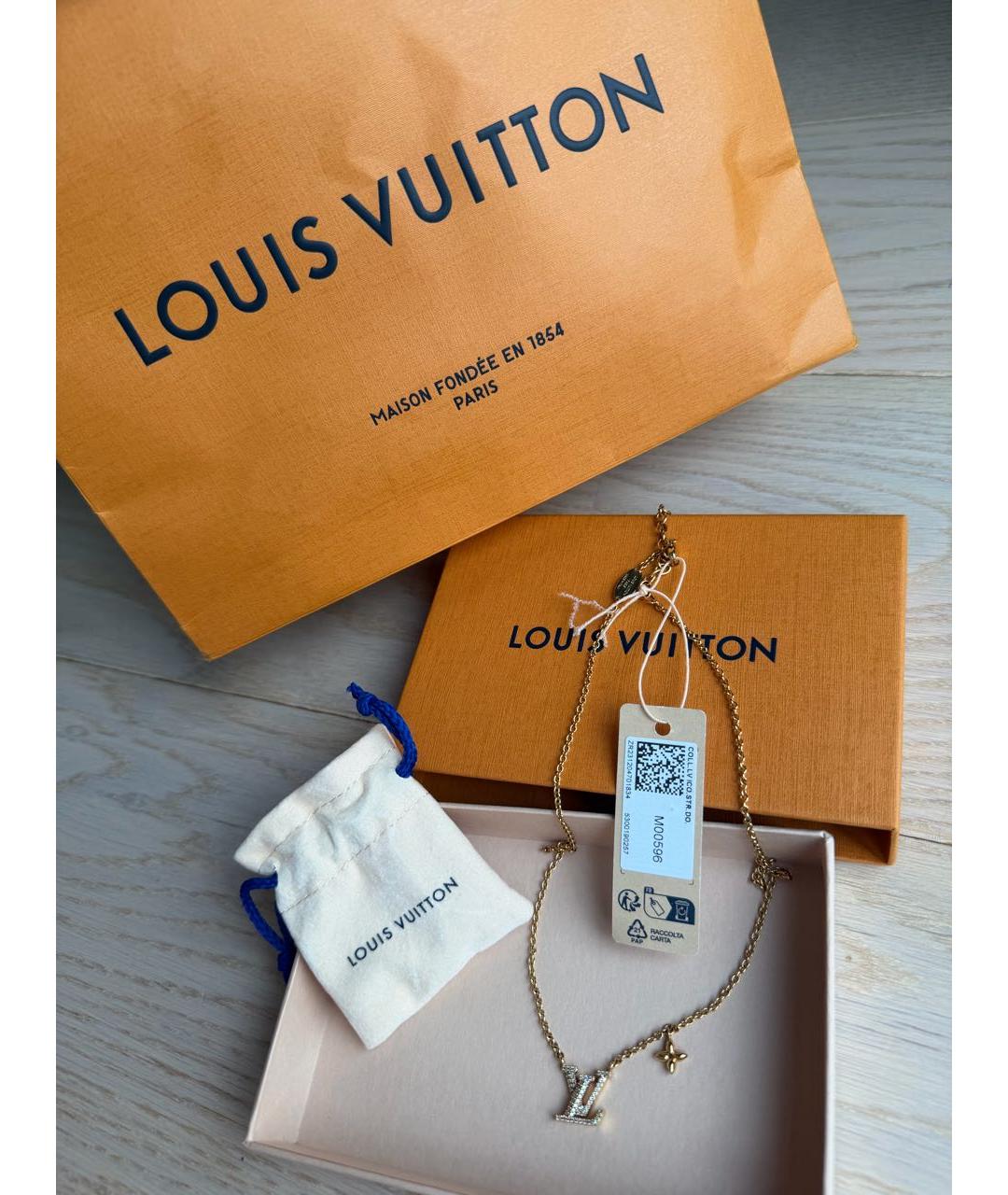 LOUIS VUITTON Золотая позолоченная подвеска, фото 5