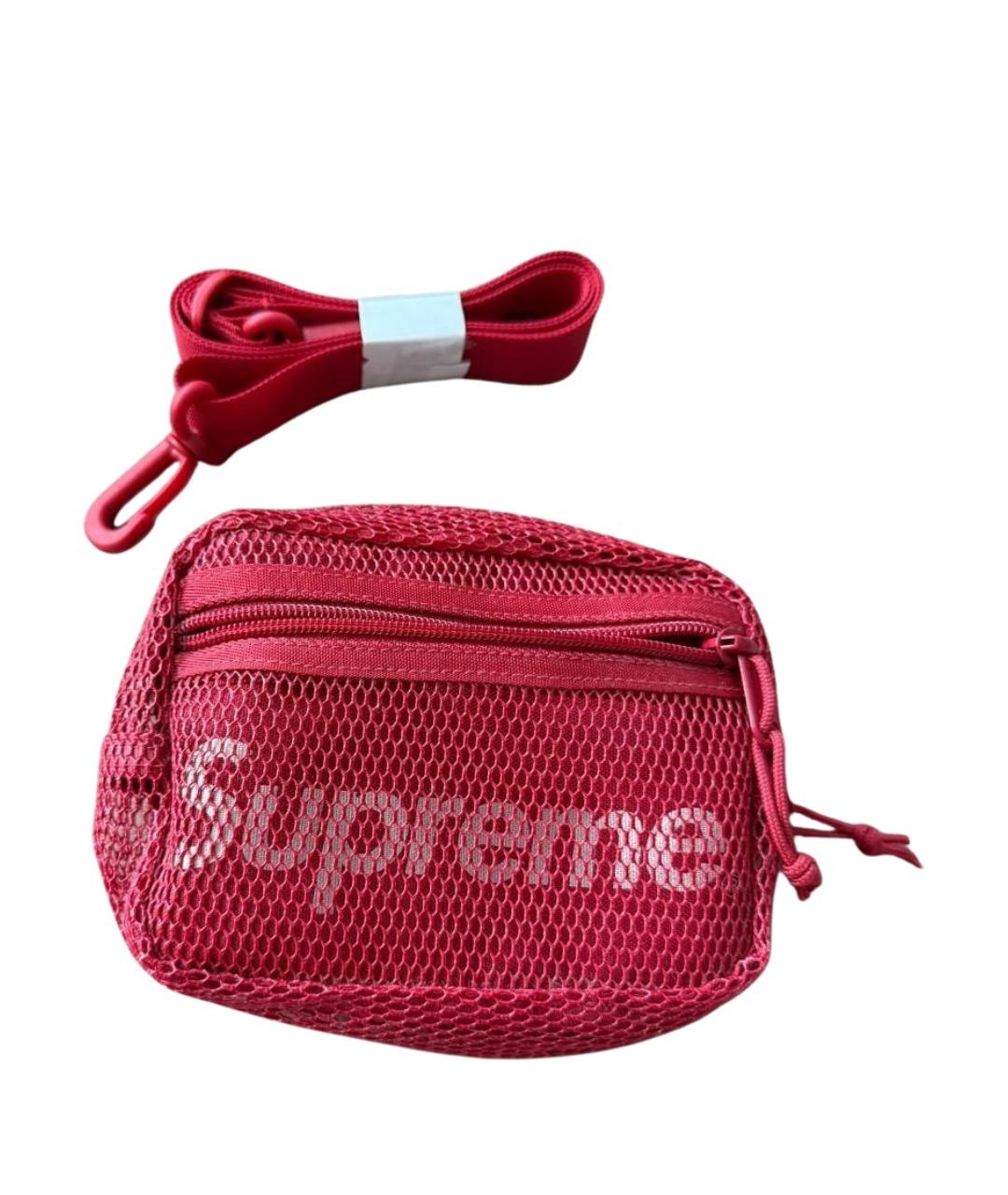 SUPREME Красная поясная сумка, фото 1