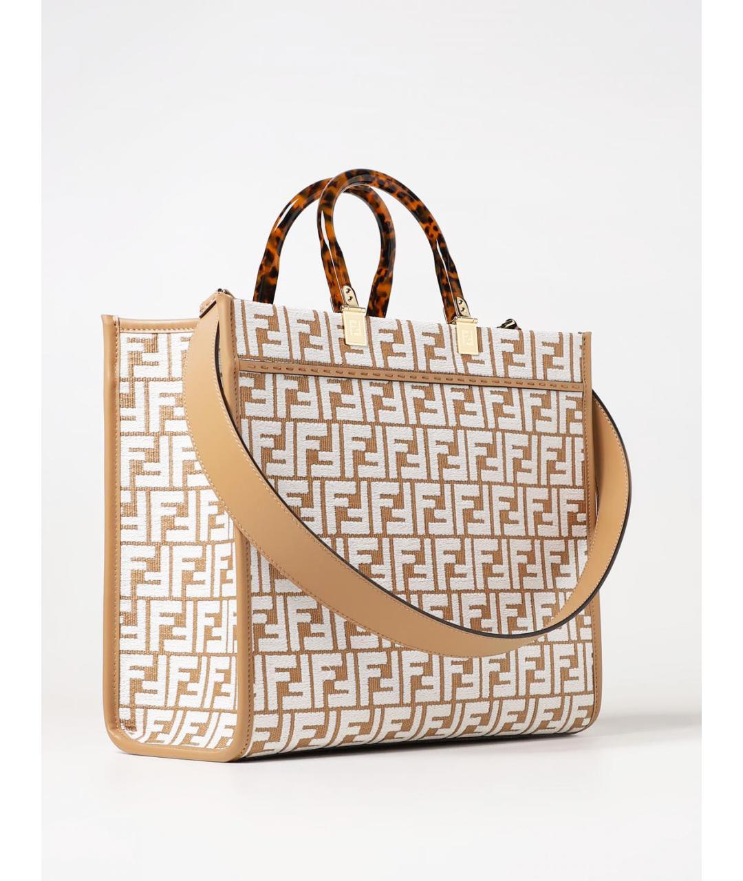 FENDI Бежевая сумка тоут, фото 2
