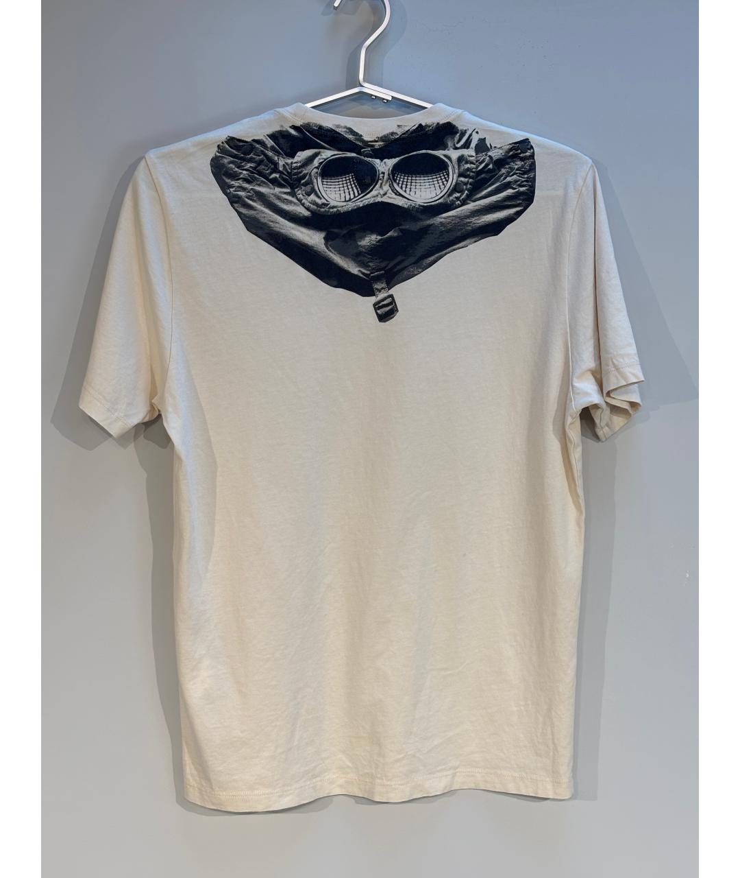 CP COMPANY Бежевая хлопковая футболка, фото 6